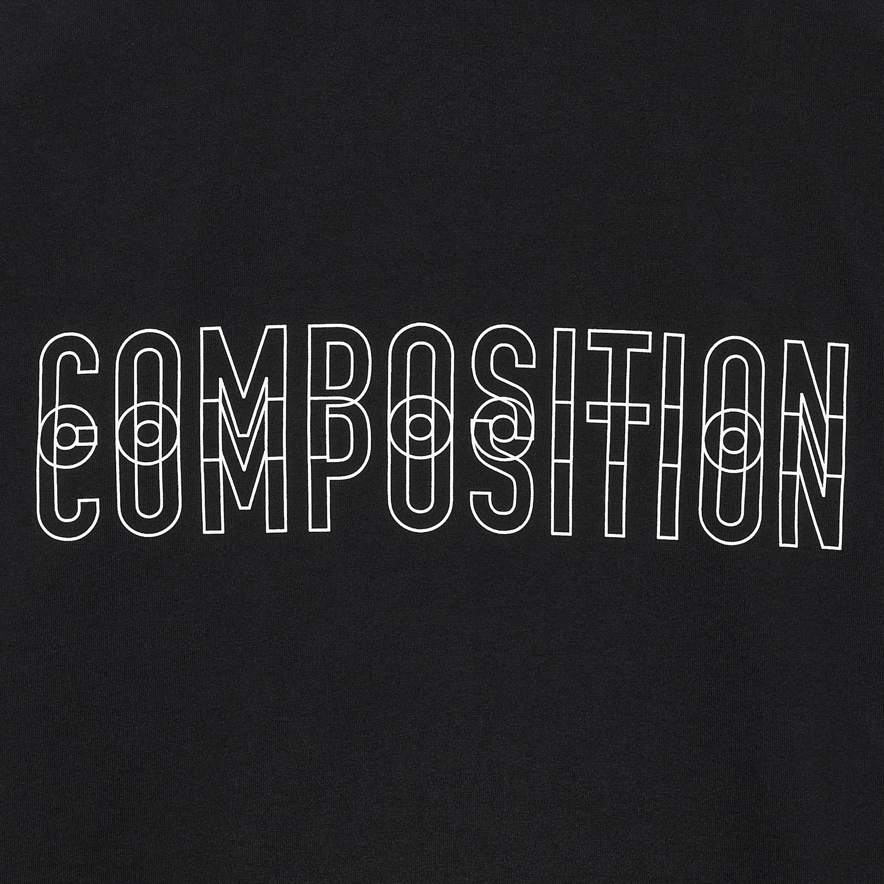 Yasuhiro Ishimoto COMPOSITION PRINT TEE BLACK
