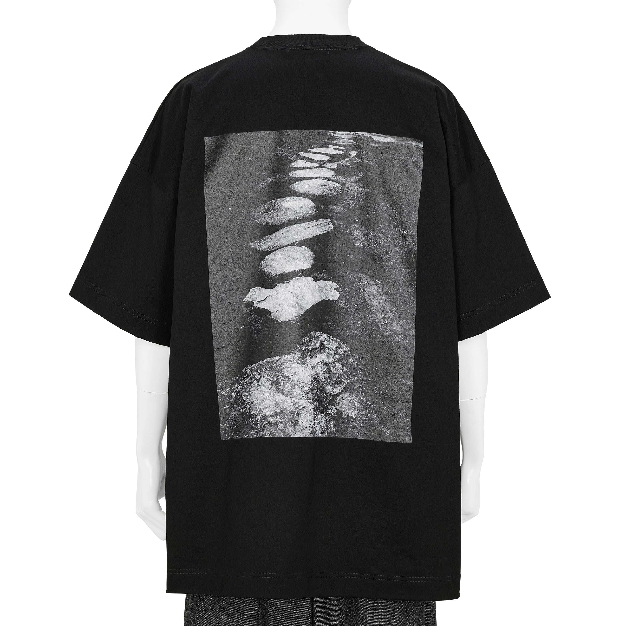 Yasuhiro Ishimoto KATSURA IMPERIAL VILLA PRINT TEE BLACK