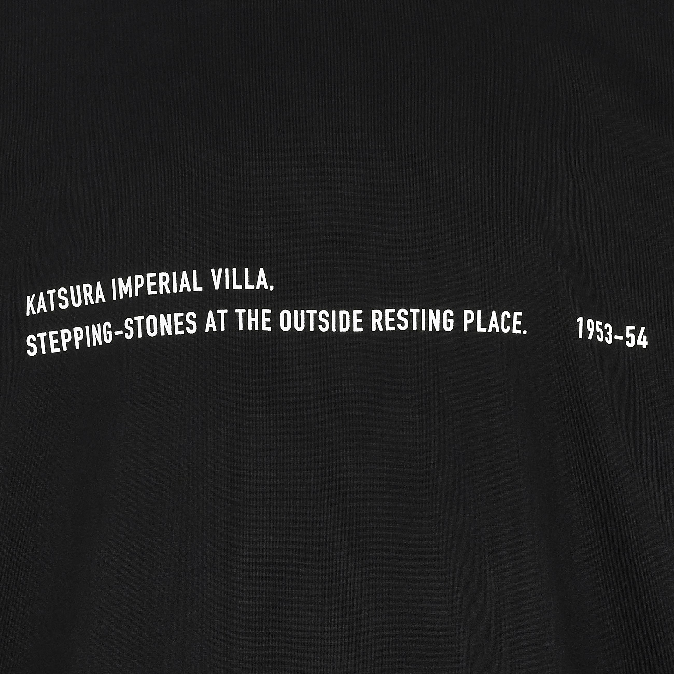 Yasuhiro Ishimoto KATSURA IMPERIAL VILLA PRINT TEE BLACK