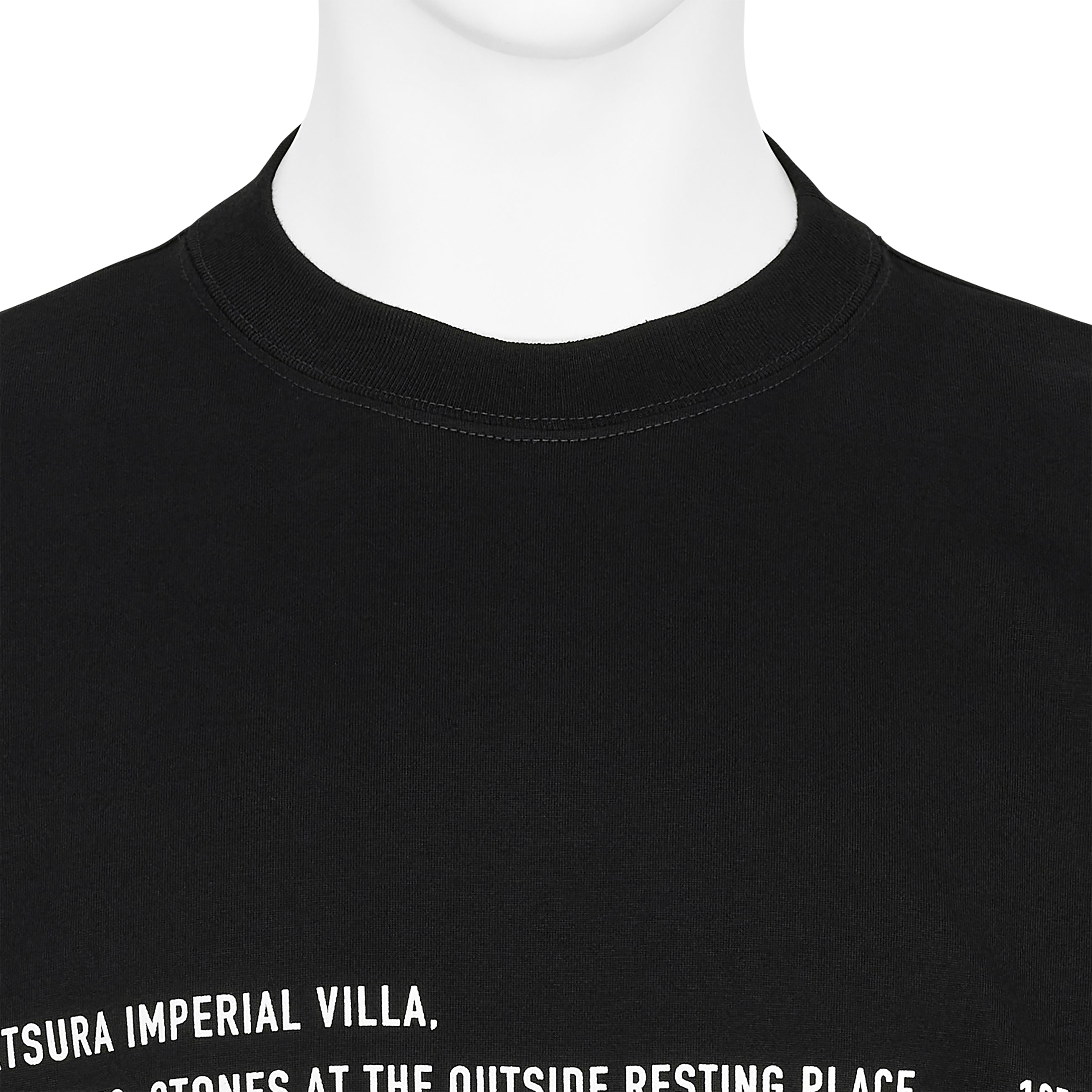 Yasuhiro Ishimoto KATSURA IMPERIAL VILLA PRINT TEE BLACK