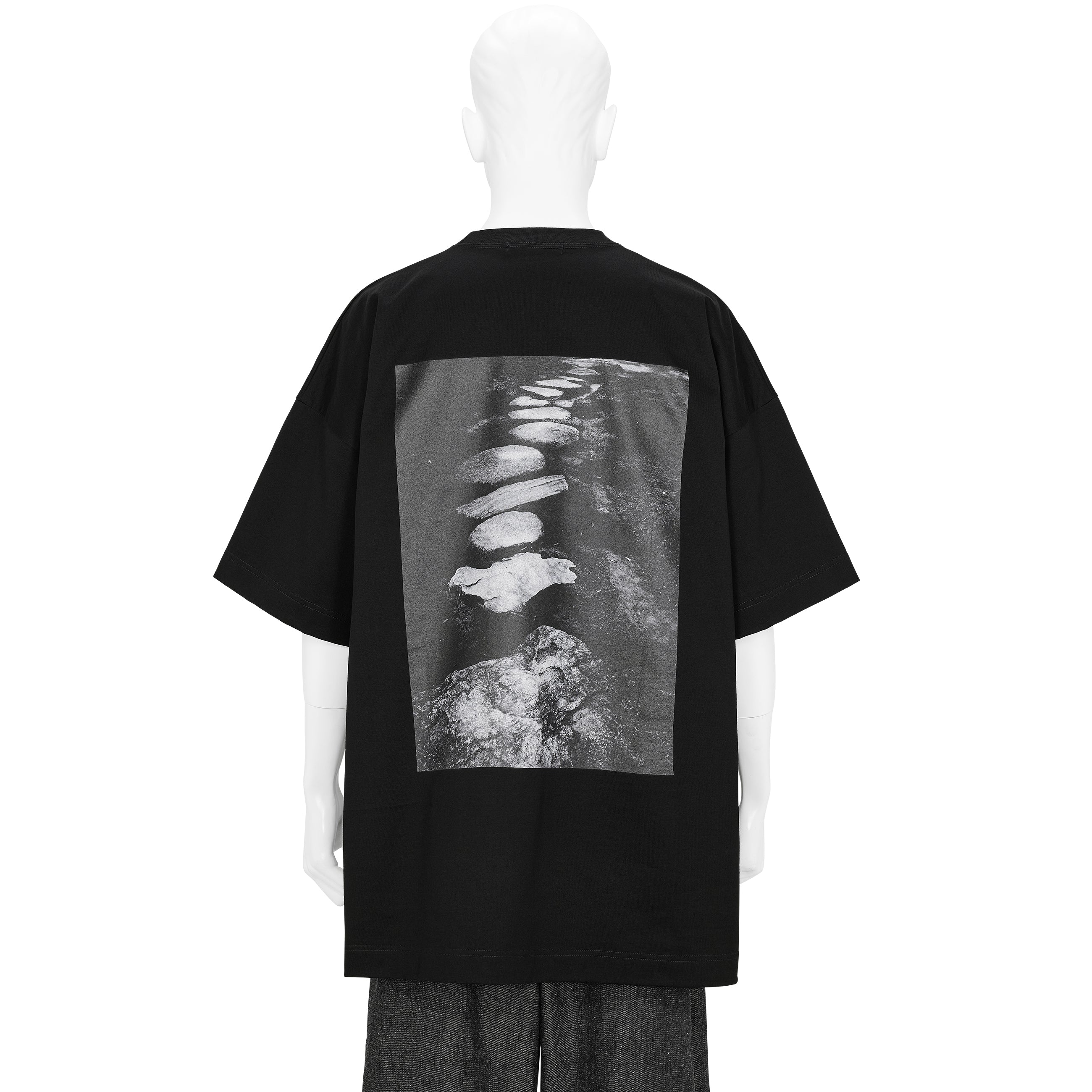 Yasuhiro Ishimoto KATSURA IMPERIAL VILLA PRINT TEE BLACK