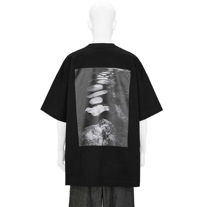 Yasuhiro Ishimoto KATSURA IMPERIAL VILLA PRINT TEE BLACK