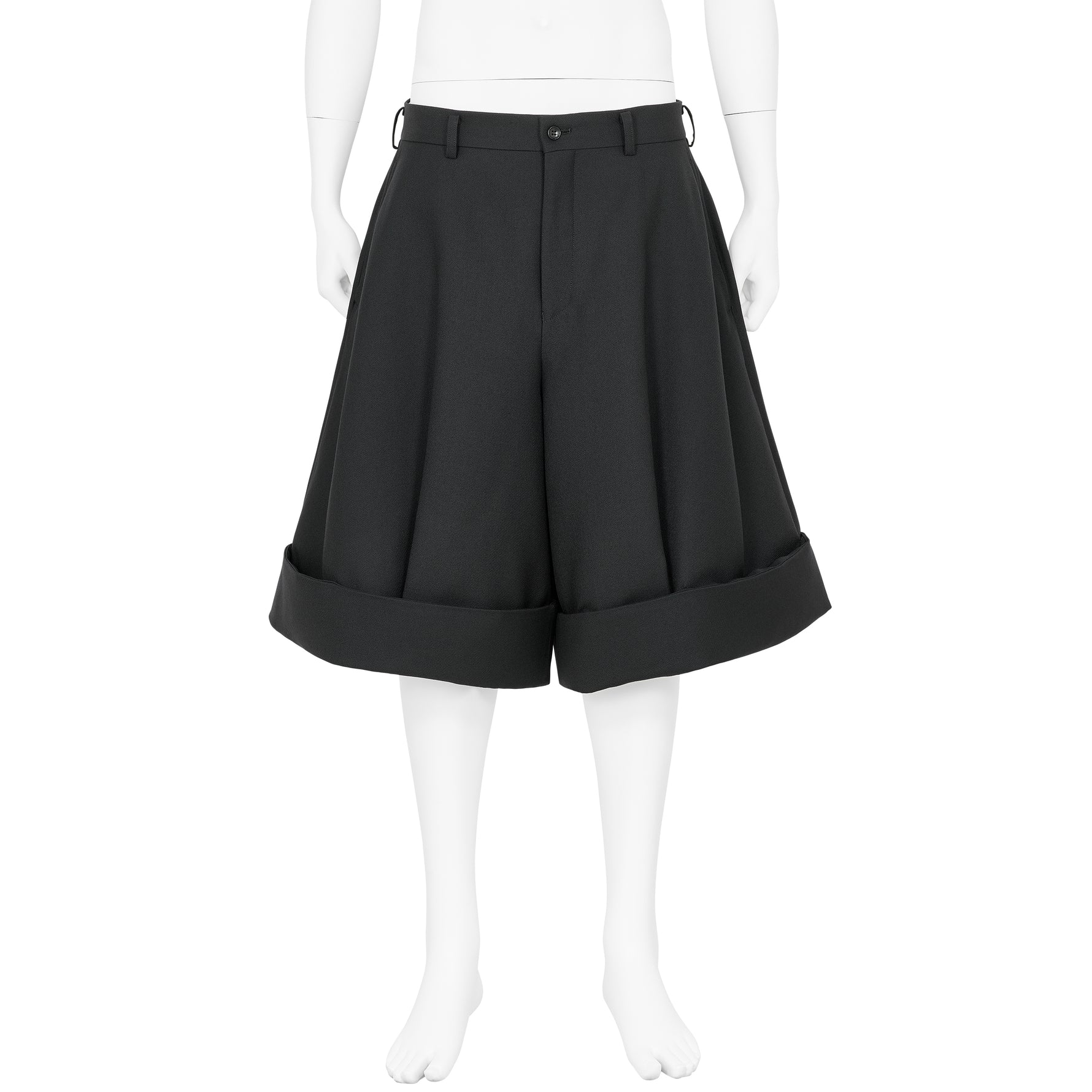 HEM DOUBLE SHORTS BLACK
