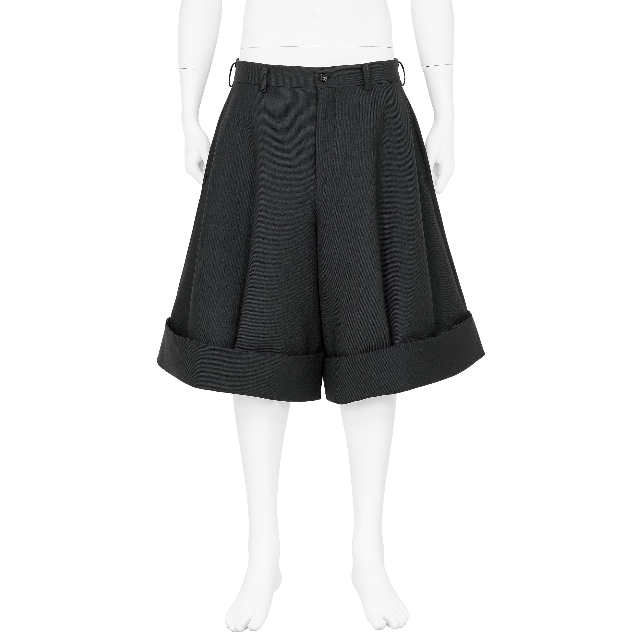 HEM DOUBLE SHORTS BLACK