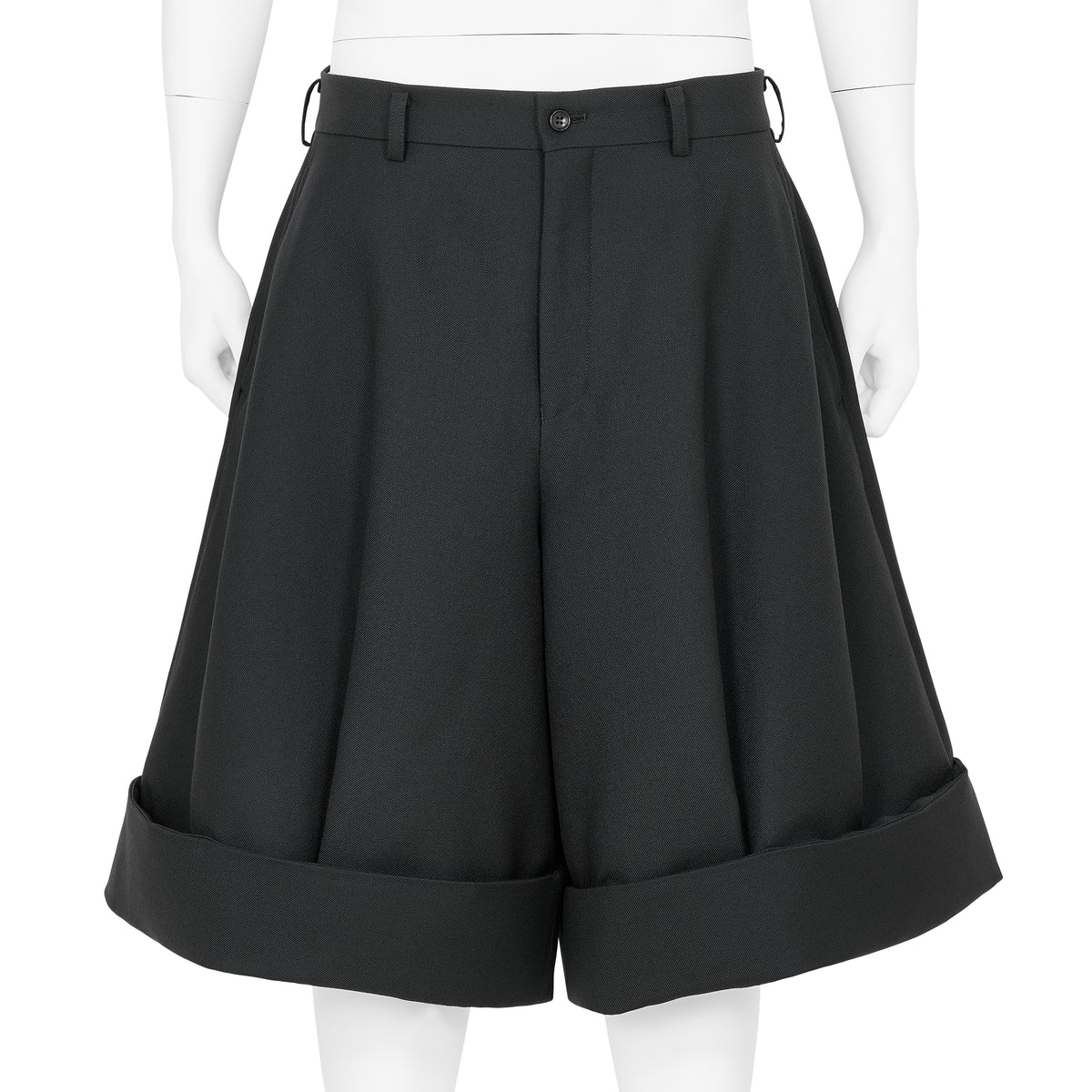 HEM DOUBLE SHORTS BLACK