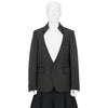 NO LAPEL JACKET BLACK