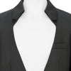 NO LAPEL JACKET BLACK