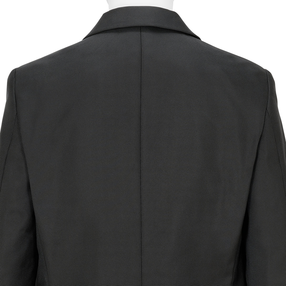 NO LAPEL JACKET BLACK