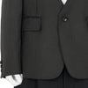 NO LAPEL JACKET BLACK