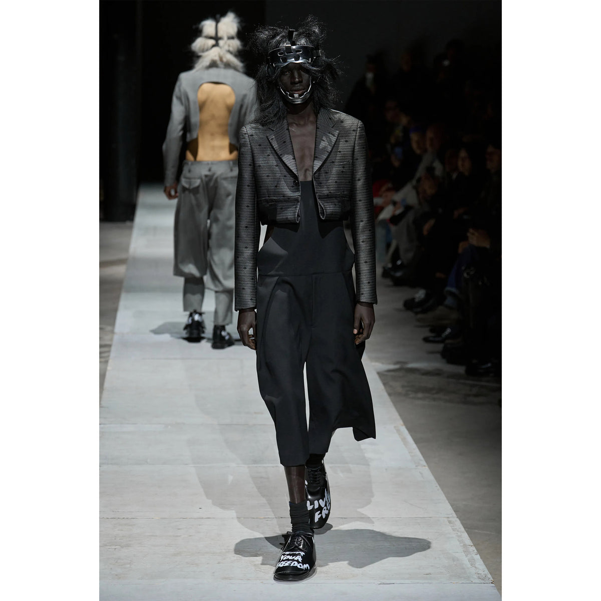 POLYESTER OVERALLS BLACK
