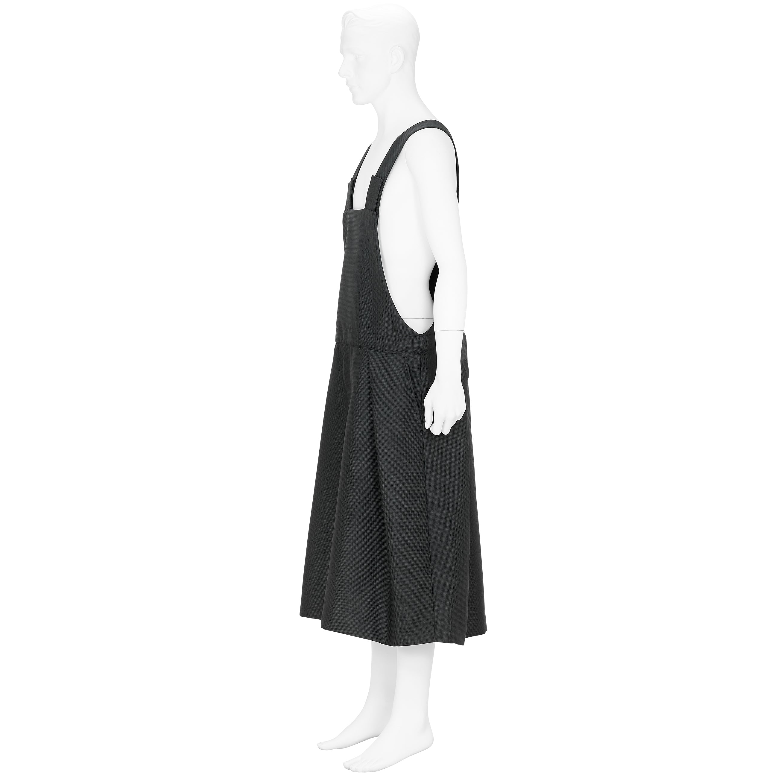 POLYESTER OVERALLS BLACK