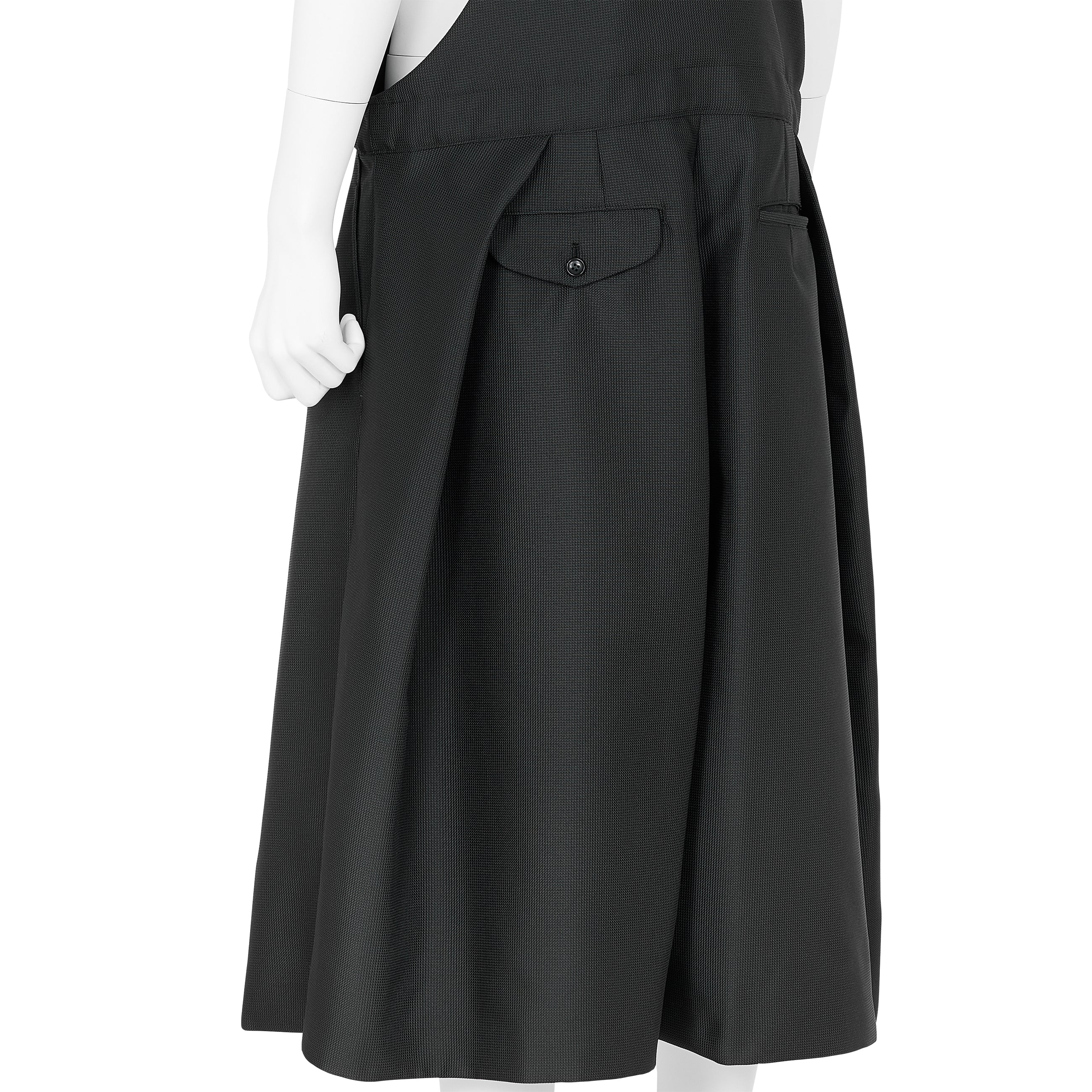 POLYESTER OVERALLS BLACK