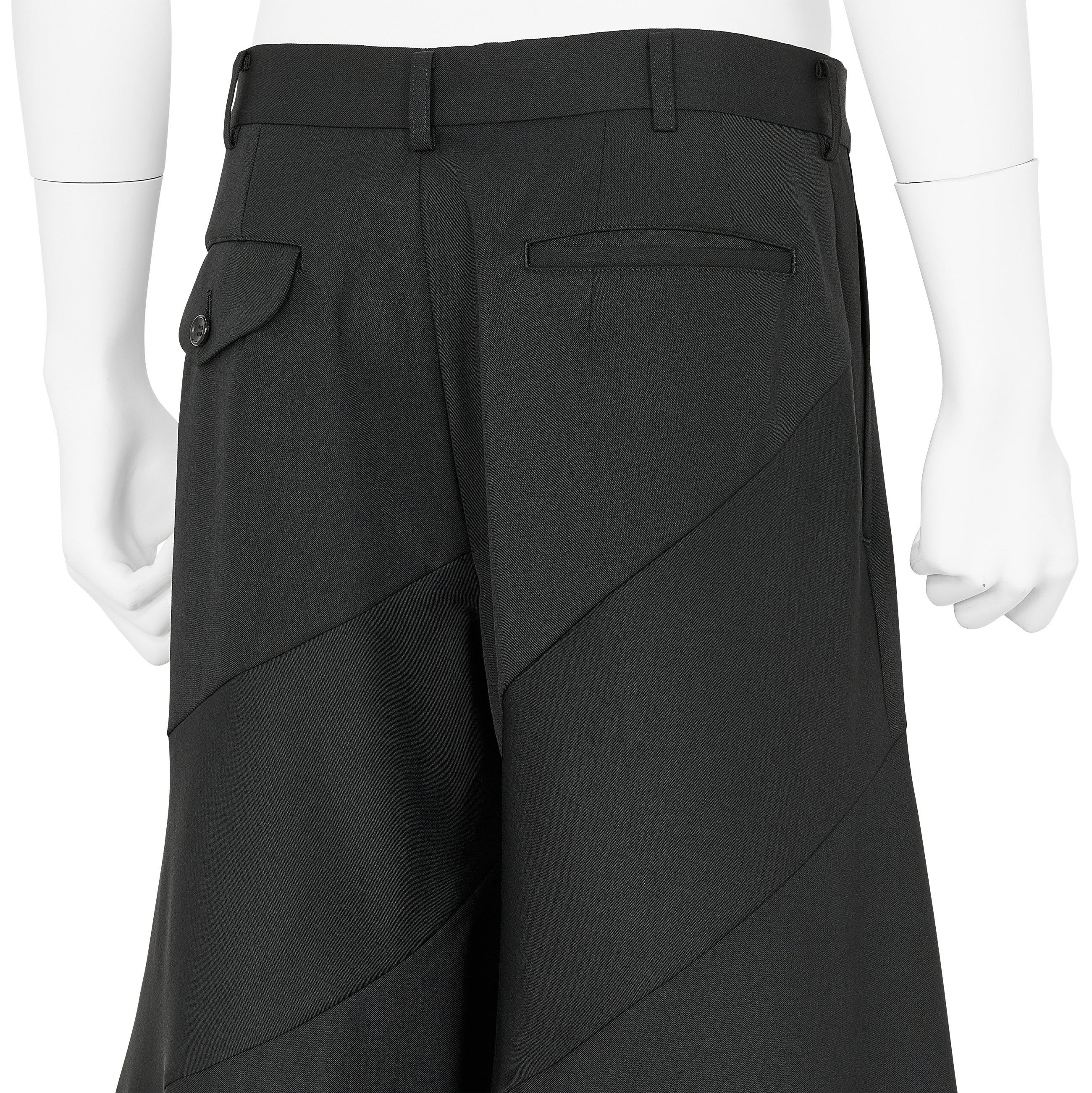 SPIRAL PANTS BLACK - COMME des GARÇONS HOMME PLUS(コム デ