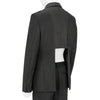 PANEL DOUBLE JACKET BLACK