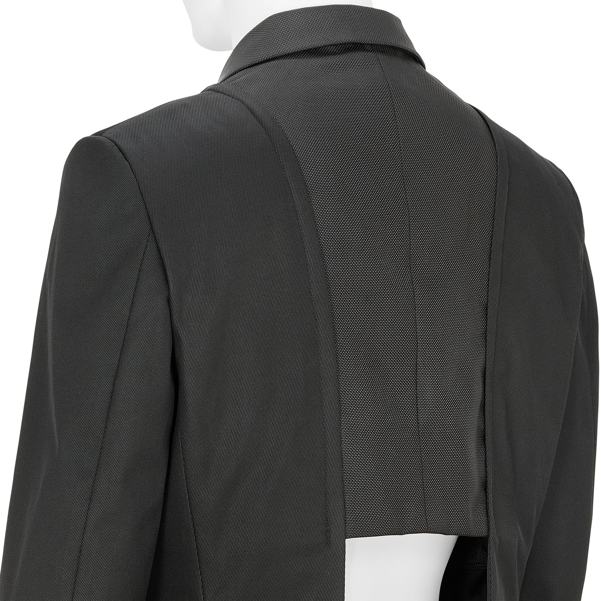 PANEL DOUBLE JACKET BLACK