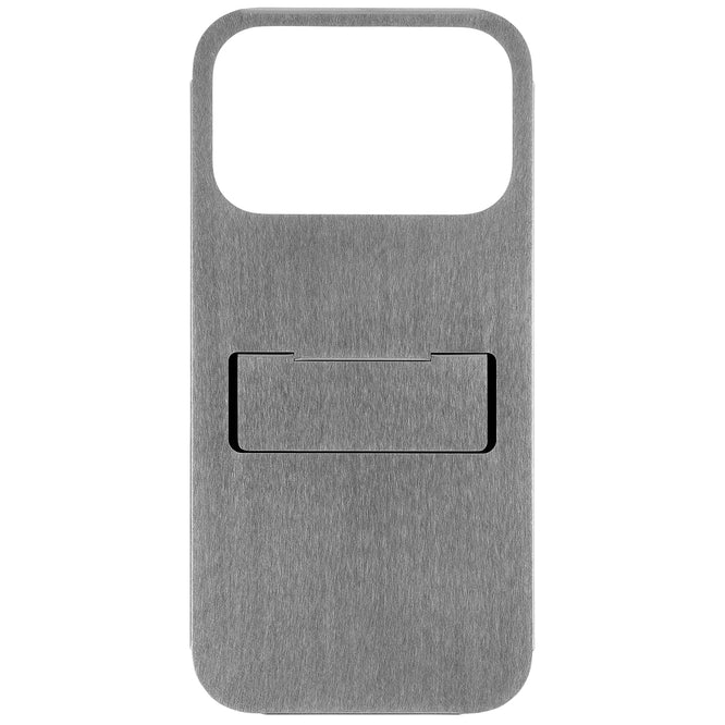 iPhone 17 PRO , 17 PRO MAX CASE ( STRAIGHT VIBRATION FINISH ) SILVER