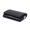 SMALL ARTICULAR WALLET WITH COIN BLACK