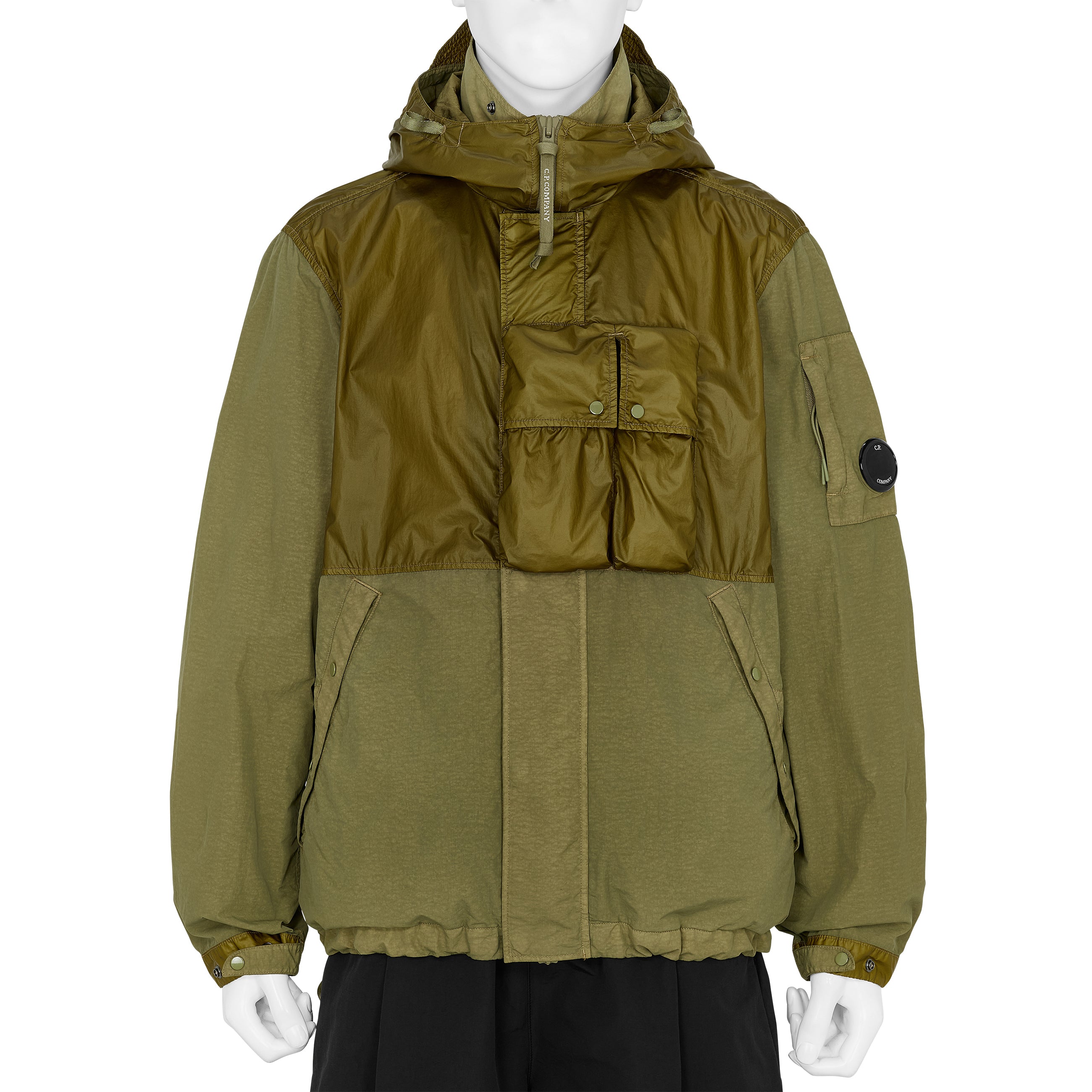FLATT NYLON PANEL JACKET OLIVE - C.P. COMPANY(シーピー カンパニー
