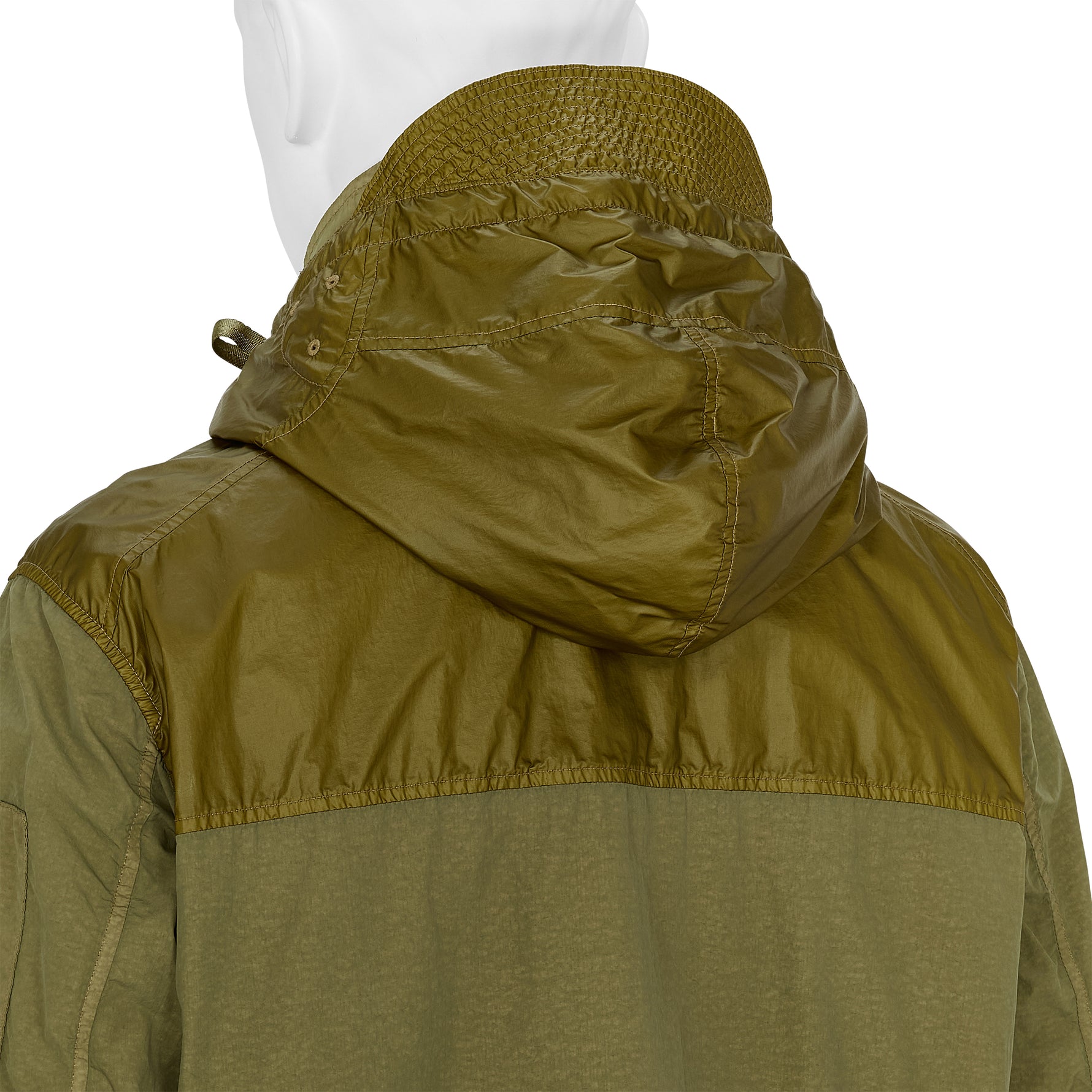 FLATT NYLON PANEL JACKET OLIVE