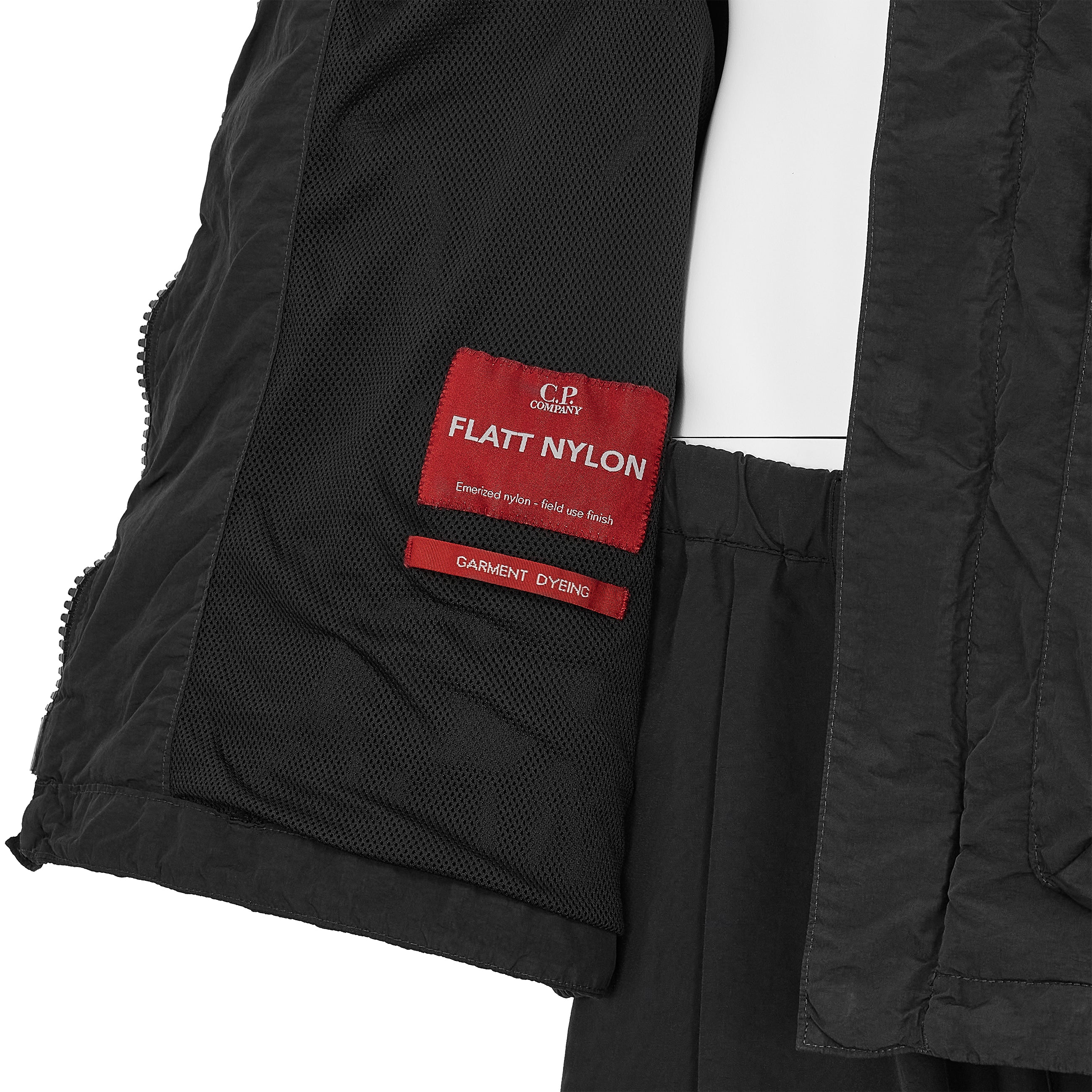 FLATT NYLON GOGGLE JACKET BLACK - C.P. COMPANY(シーピー カンパニー