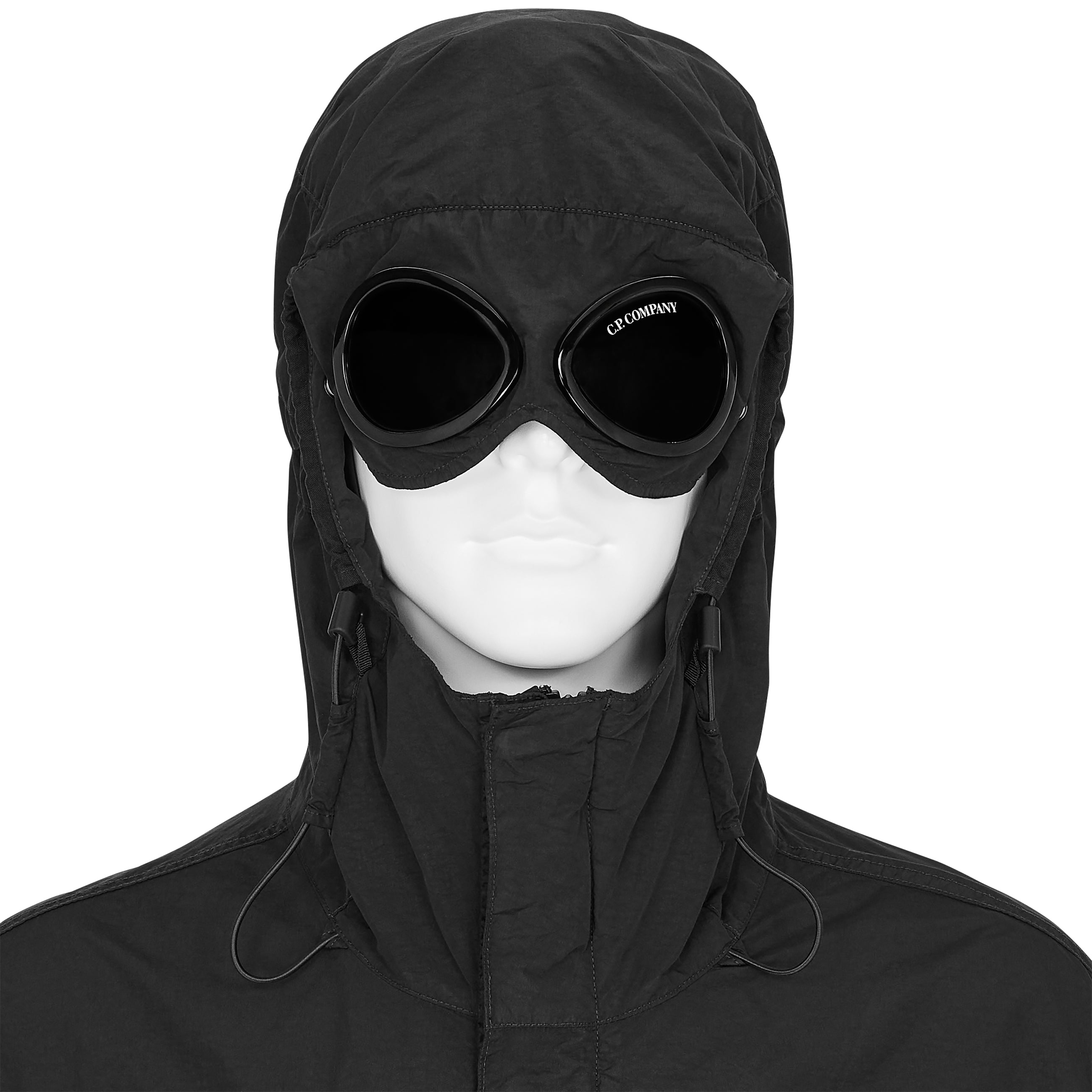 FLATT NYLON GOGGLE JACKET BLACK - C.P. COMPANY(シーピー カンパニー