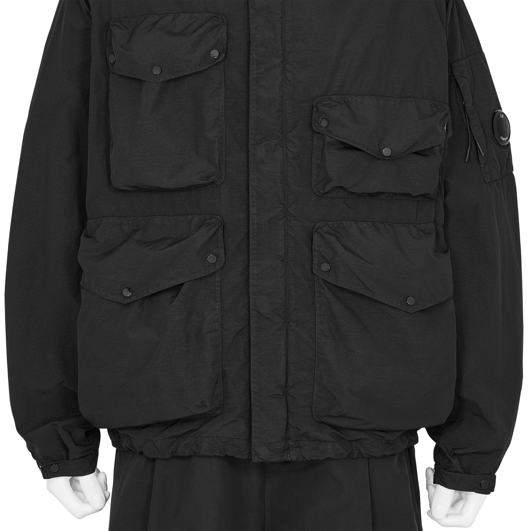 FLATT NYLON GOGGLE JACKET BLACK