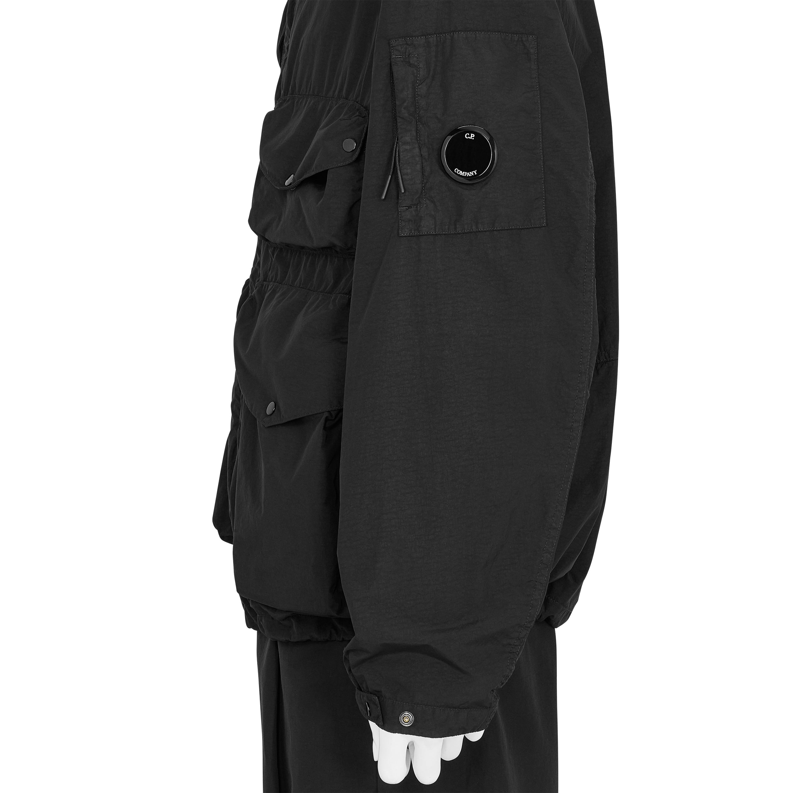 FLATT NYLON GOGGLE JACKET BLACK - C.P. COMPANY(シーピー カンパニー