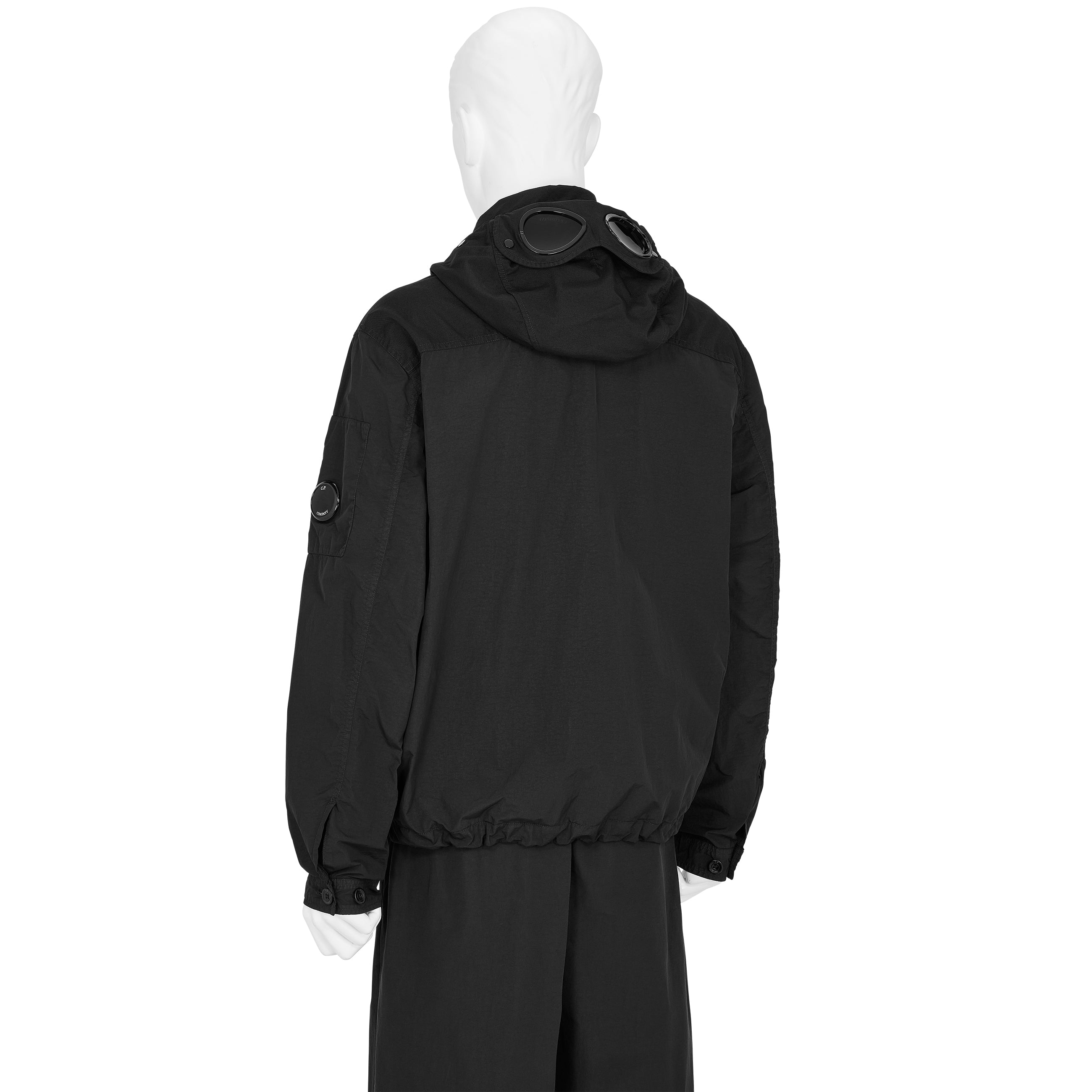 FLATT NYLON GOGGLE SHIRT JACKET BLACK - C.P. COMPANY(シーピー