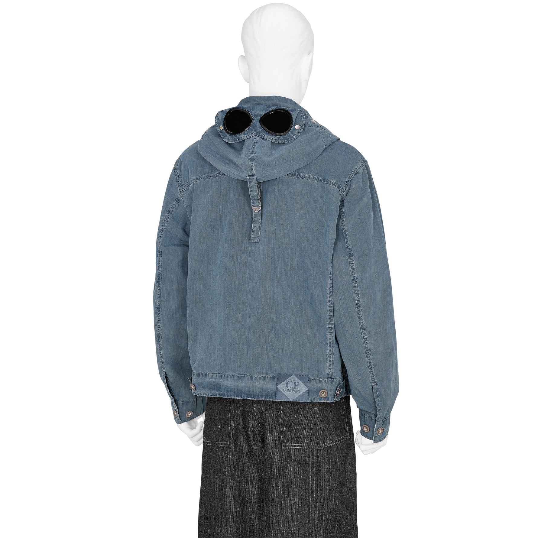 50 FILI BLEACHED GOGGLE JACKET INDIGO