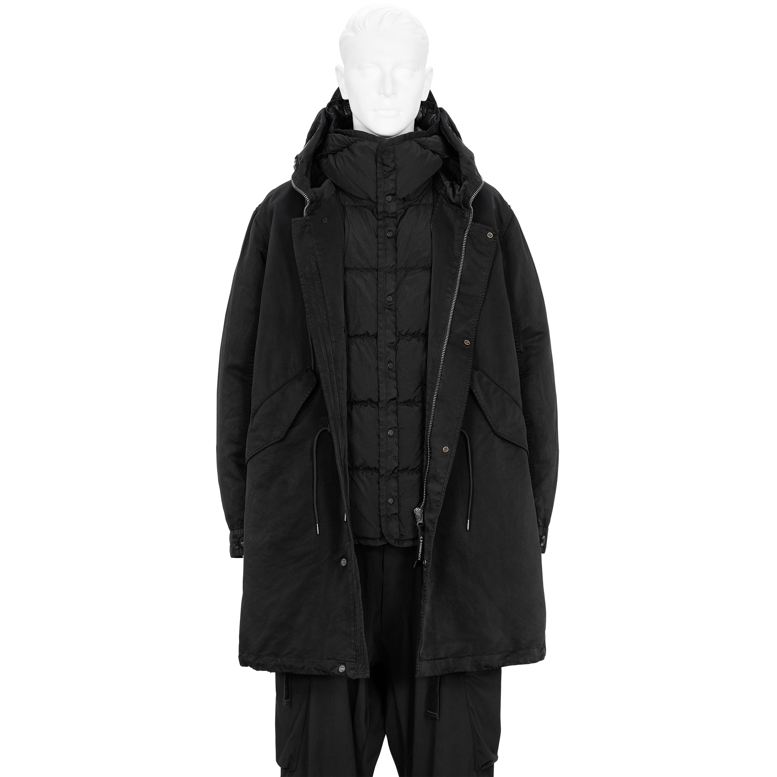 EXPLORER COAT BLACK - C.P. COMPANY(シーピー カンパニー) - TOPS
