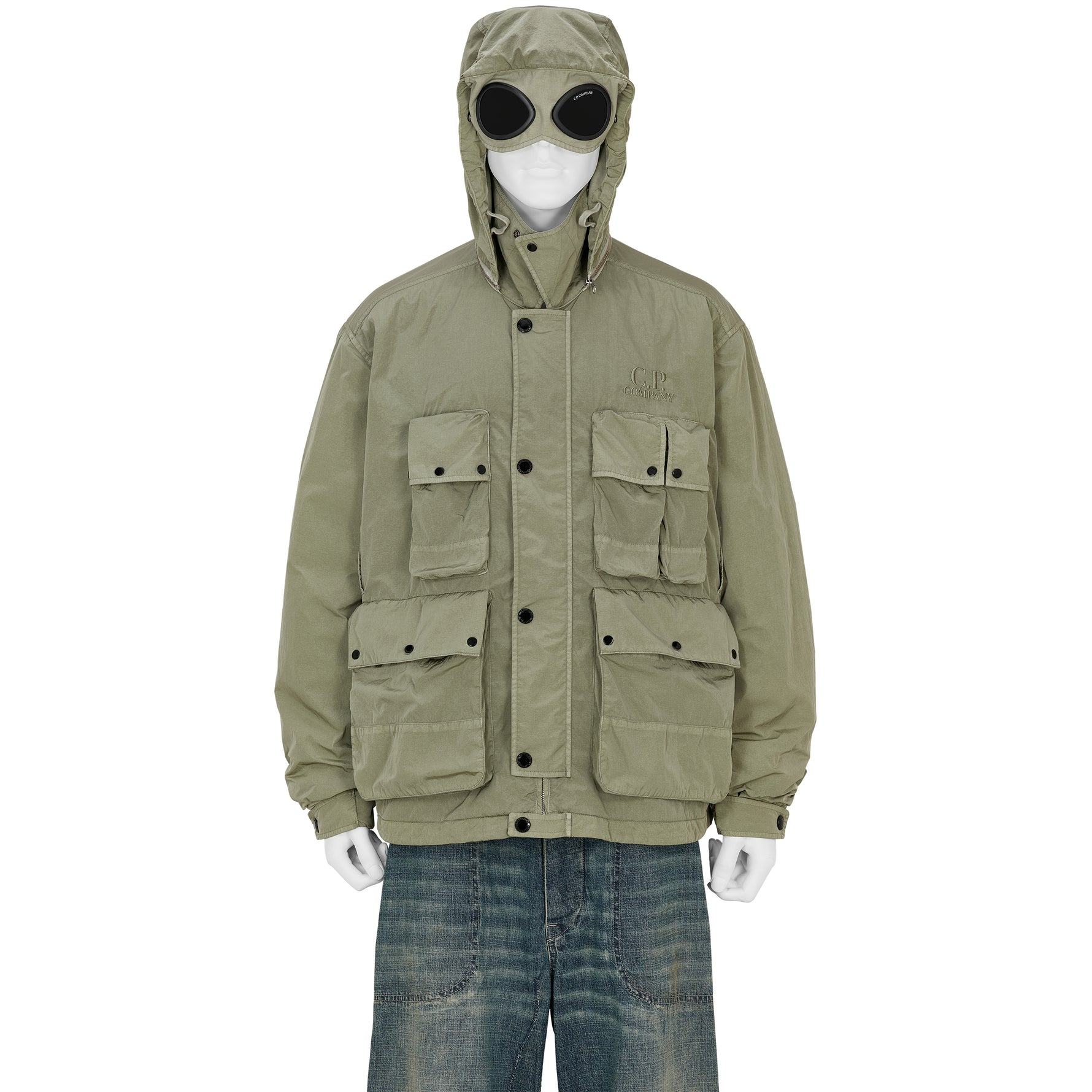HEAVY CHROME GOGGLE JACKET KHAKI