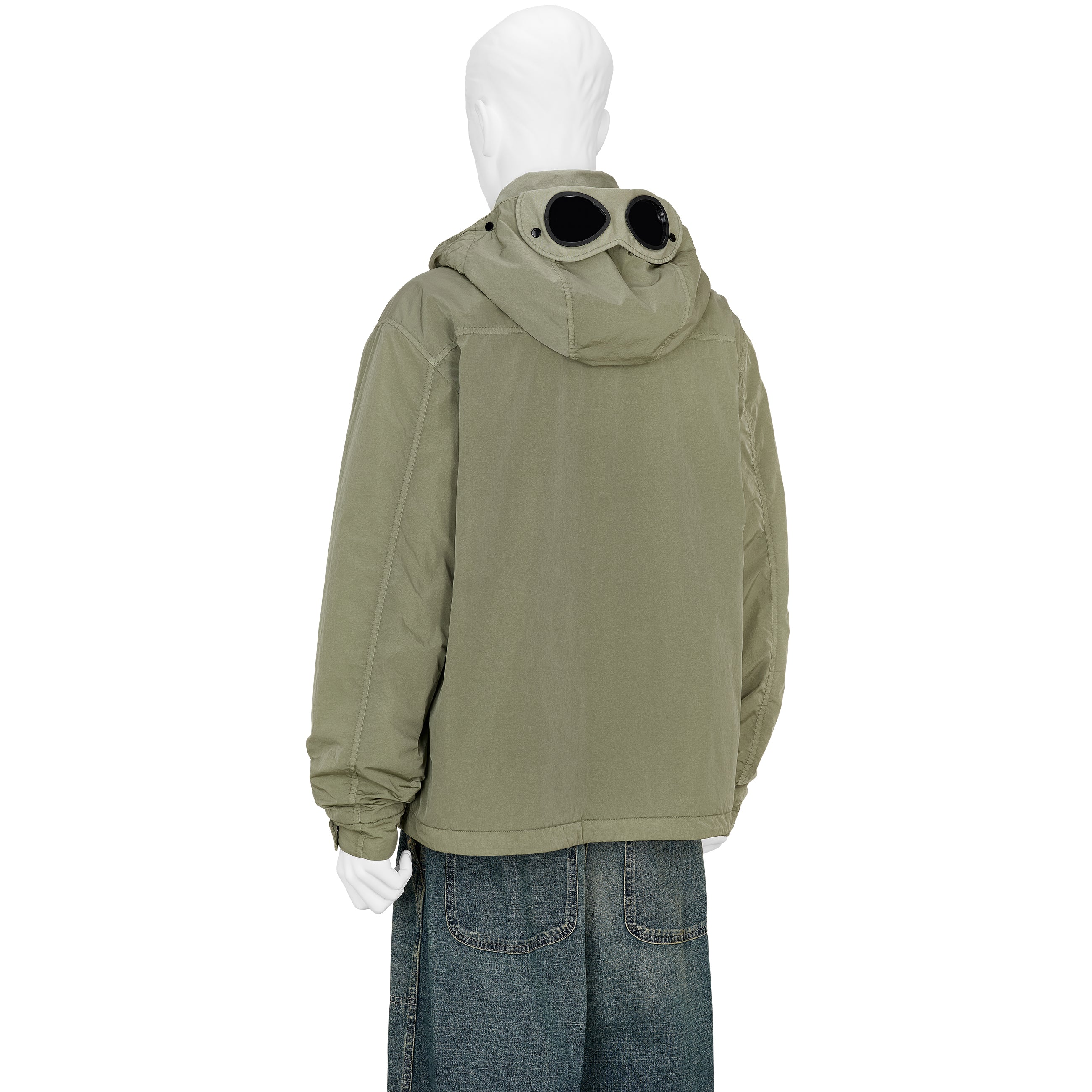 HEAVY CHROME GOGGLE JACKET KHAKI - C.P. COMPANY(シーピー