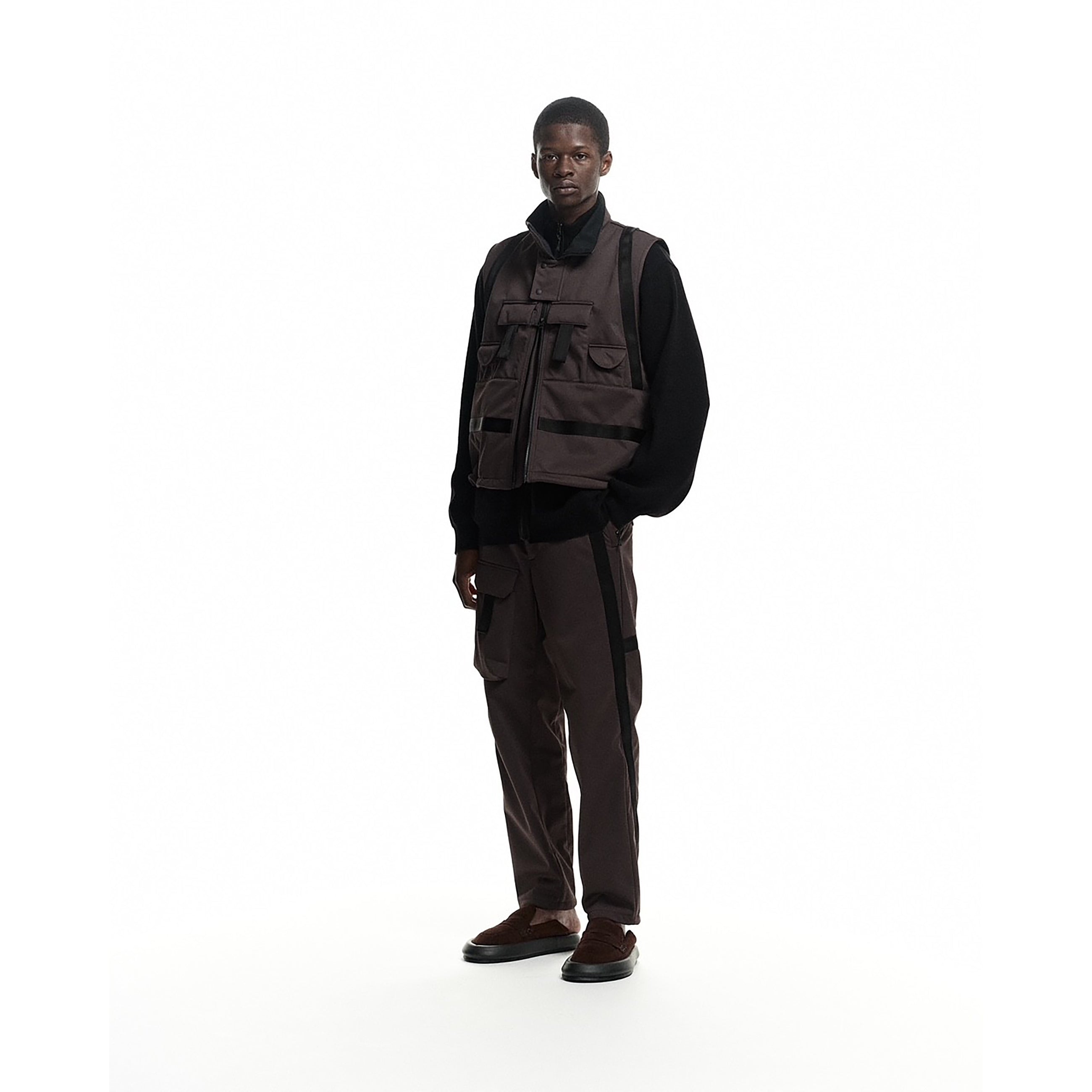 WINDSTOPPER BACK FLEECE 3L VEST BLACK