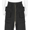 DRAWSTRINGS CREATCH WIDE CARGO PANT CR BLACK