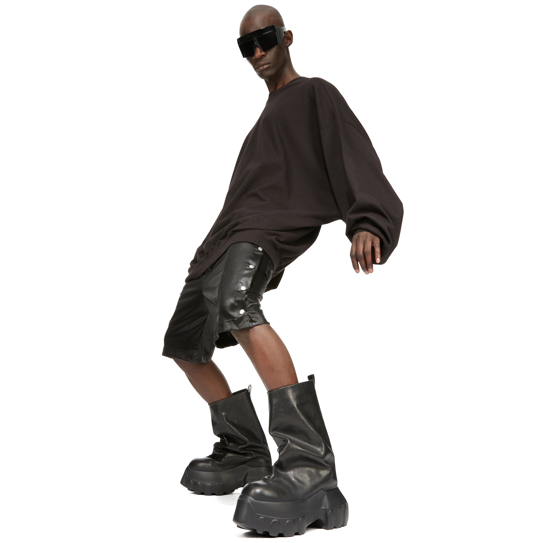 HUN CREWNECK RIGP BLACK