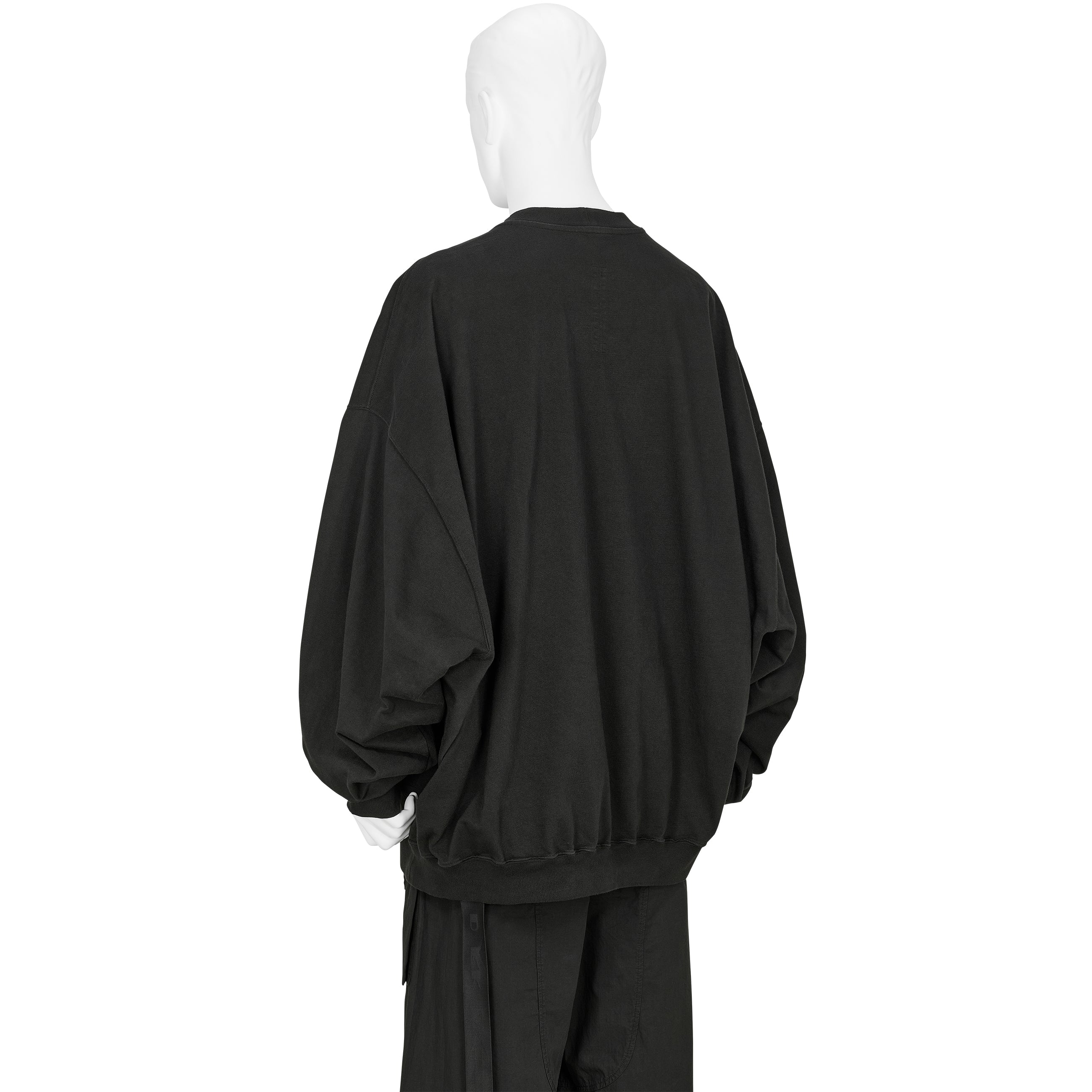 HUN CREWNECK RIGP BLACK - RICK OWENS DRKSHDW(リック オウエンス