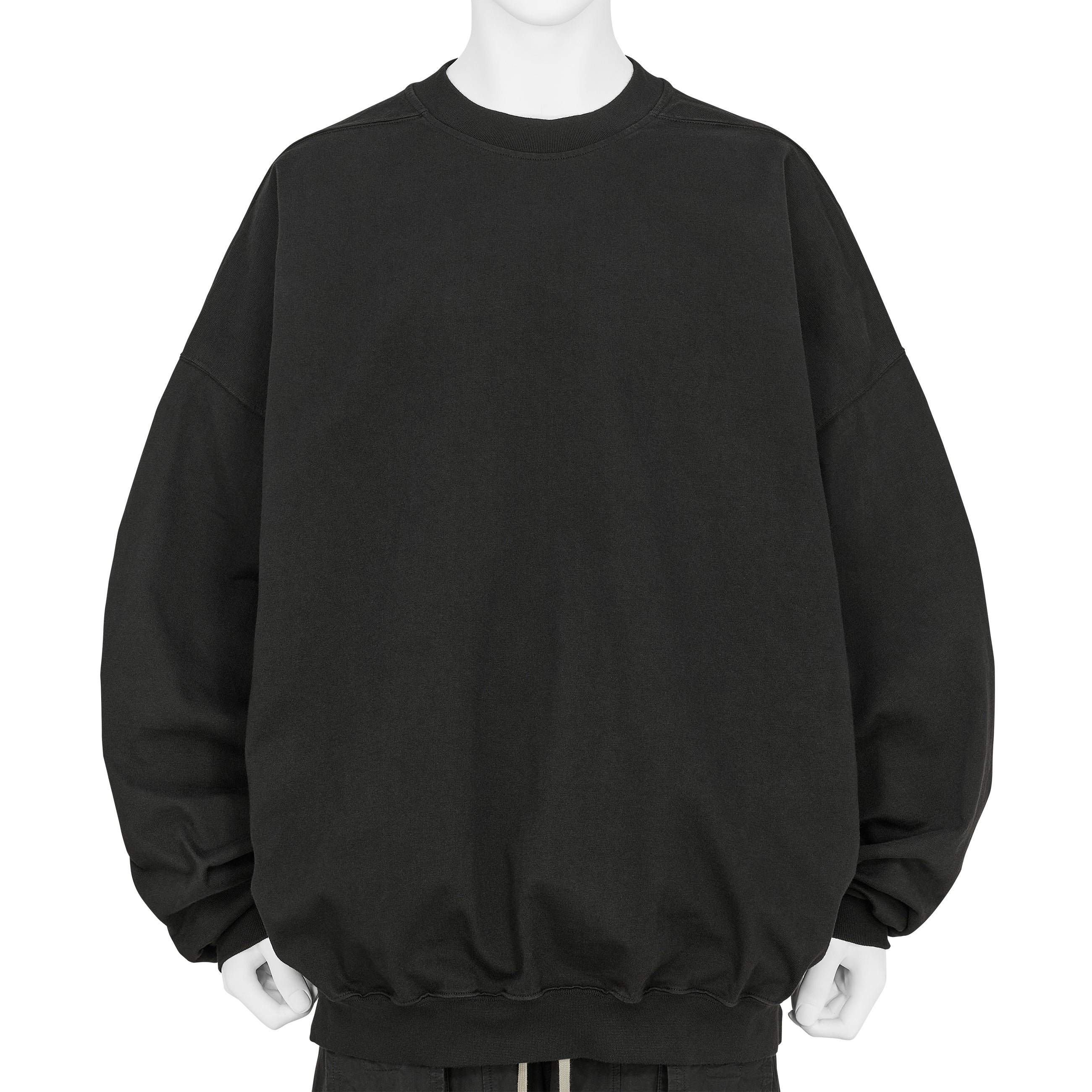 HUN CREWNECK RIGP BLACK - RICK OWENS DRKSHDW(リック オウエンス