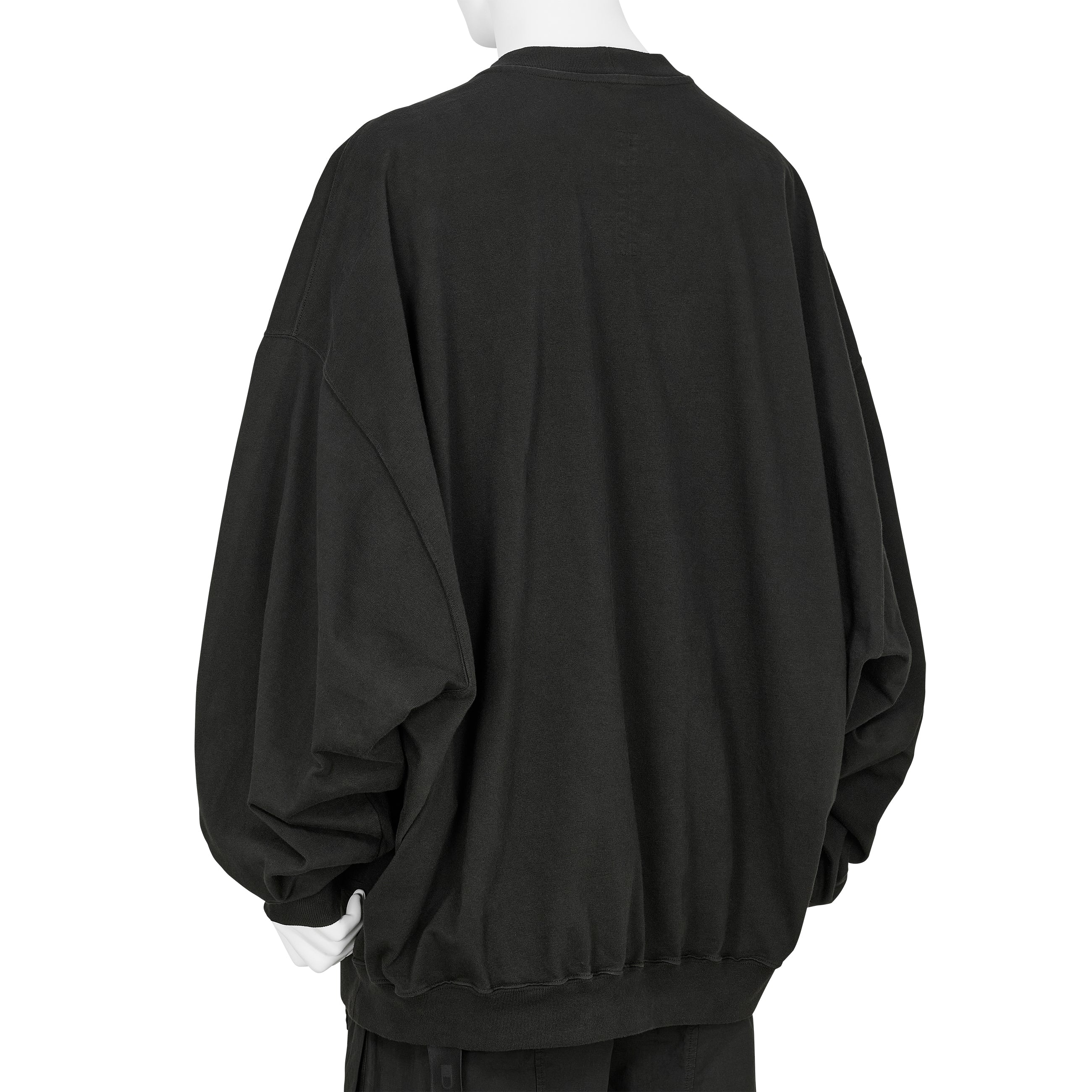 HUN CREWNECK RIGP BLACK - RICK OWENS DRKSHDW(リック オウエンス