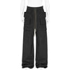 DRAWSTRINGS CREATCH WIDE CARGO PANT CR BLACK