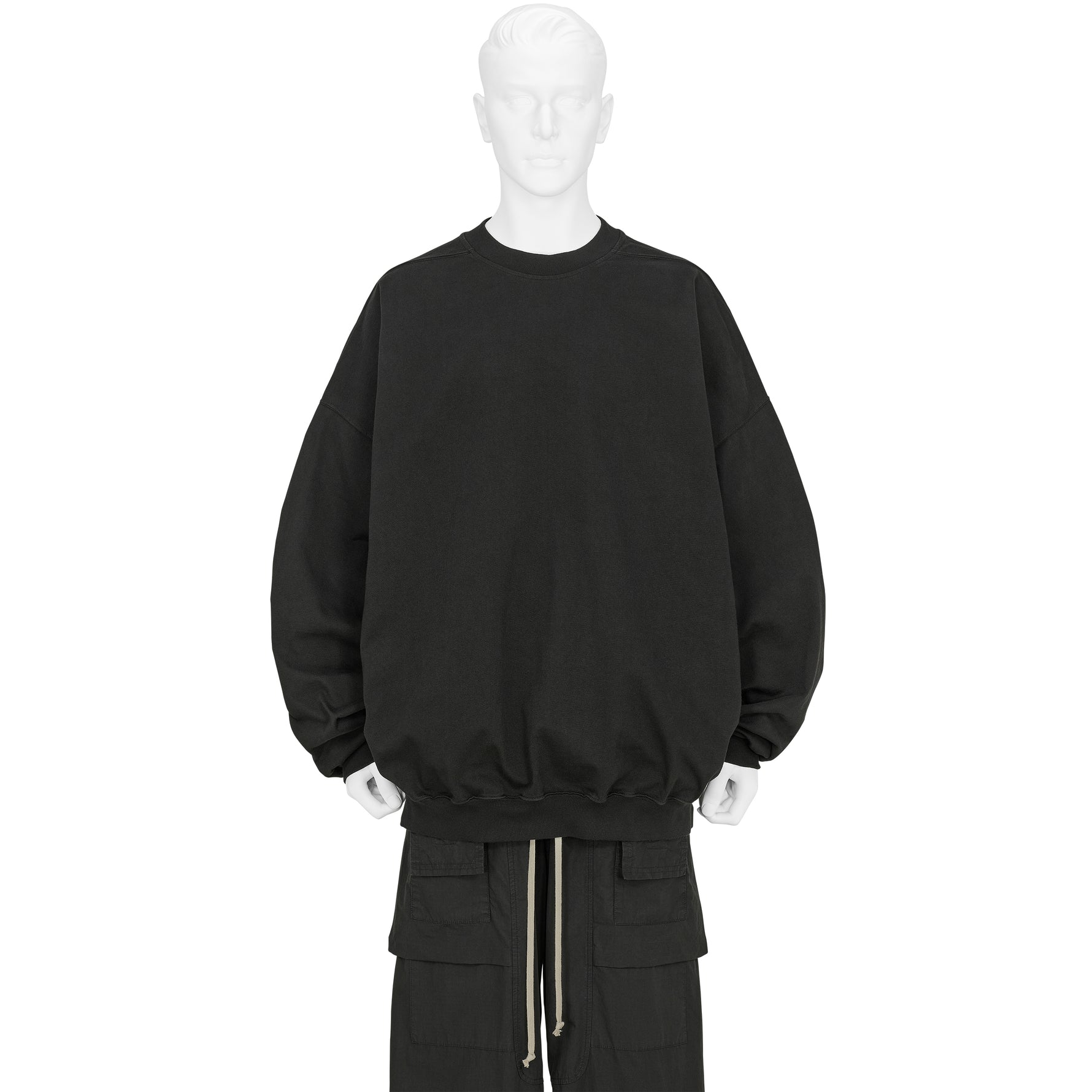 HUN CREWNECK RIGP BLACK