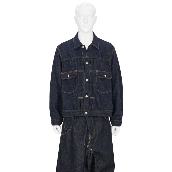 FULLCOUNT COLLABORATION WATTEAU PLEATS 2ND JACKET INDIGO
