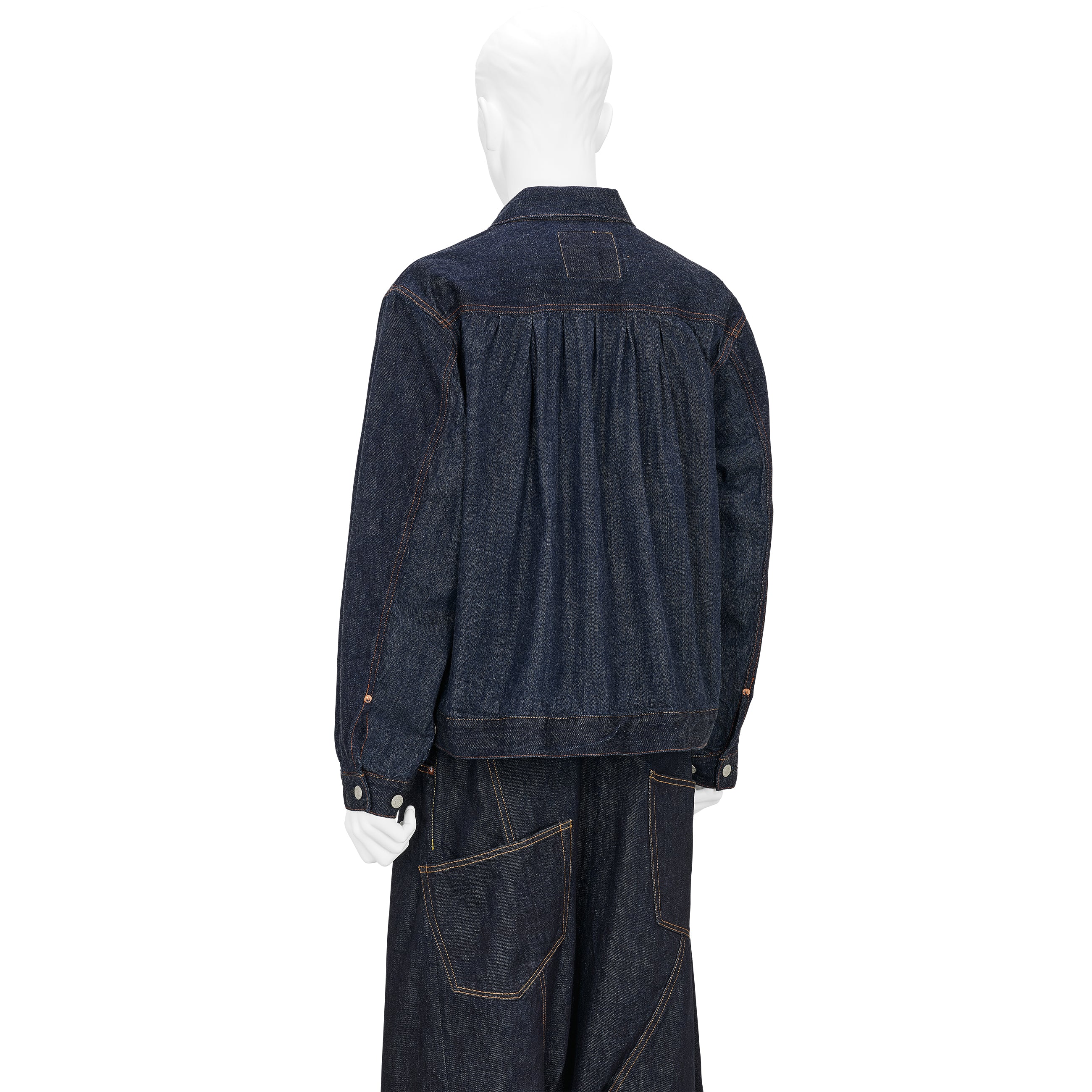 FULLCOUNT COLLABORATION WATTEAU PLEATS 2ND JACKET INDIGO