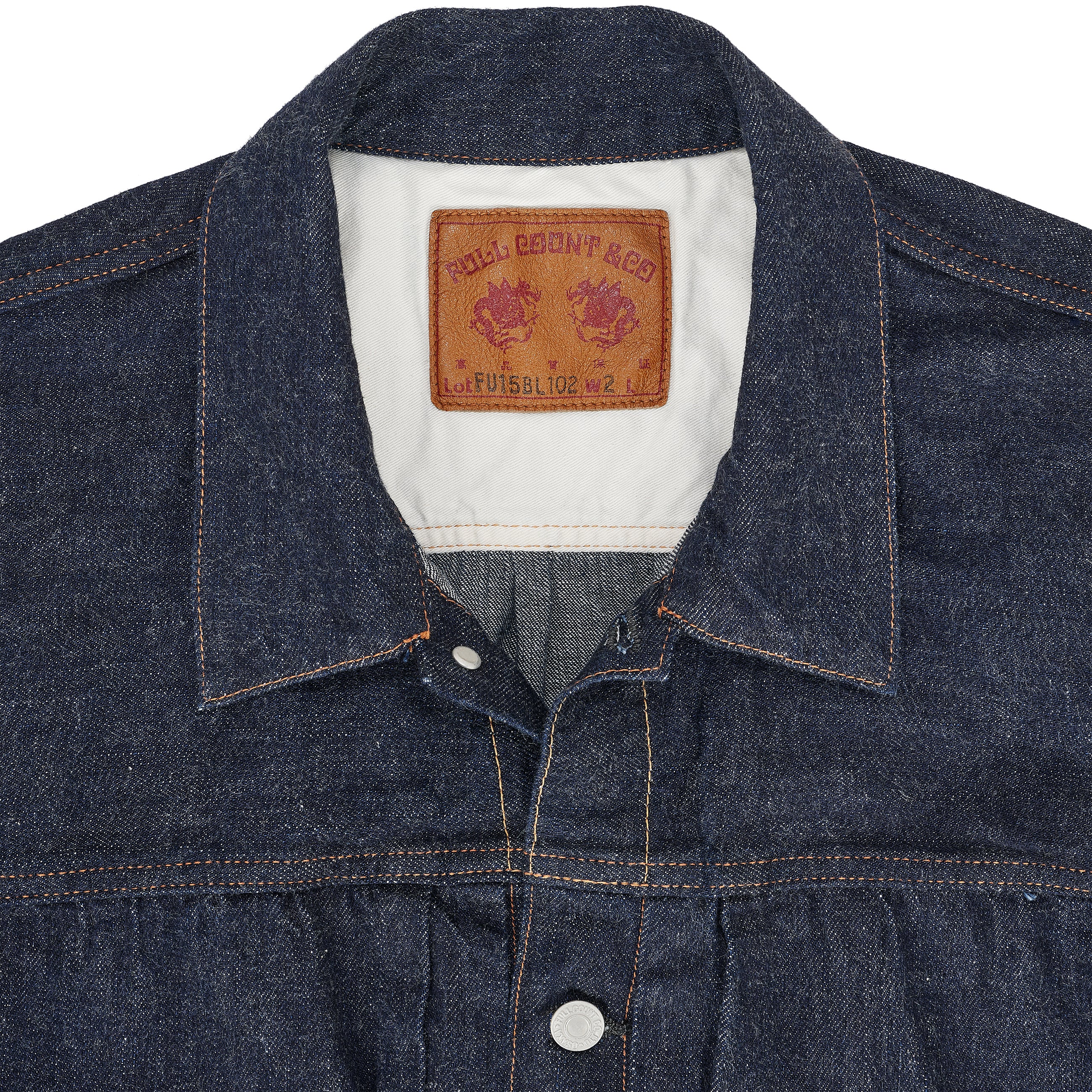 FULLCOUNT COLLABORATION WATTEAU PLEATS 2ND JACKET INDIGO - FUMITO