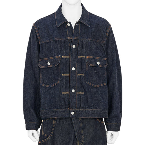 FULLCOUNT COLLABORATION GRAFFITI CHORE JACKET INDIGO - FUMITO