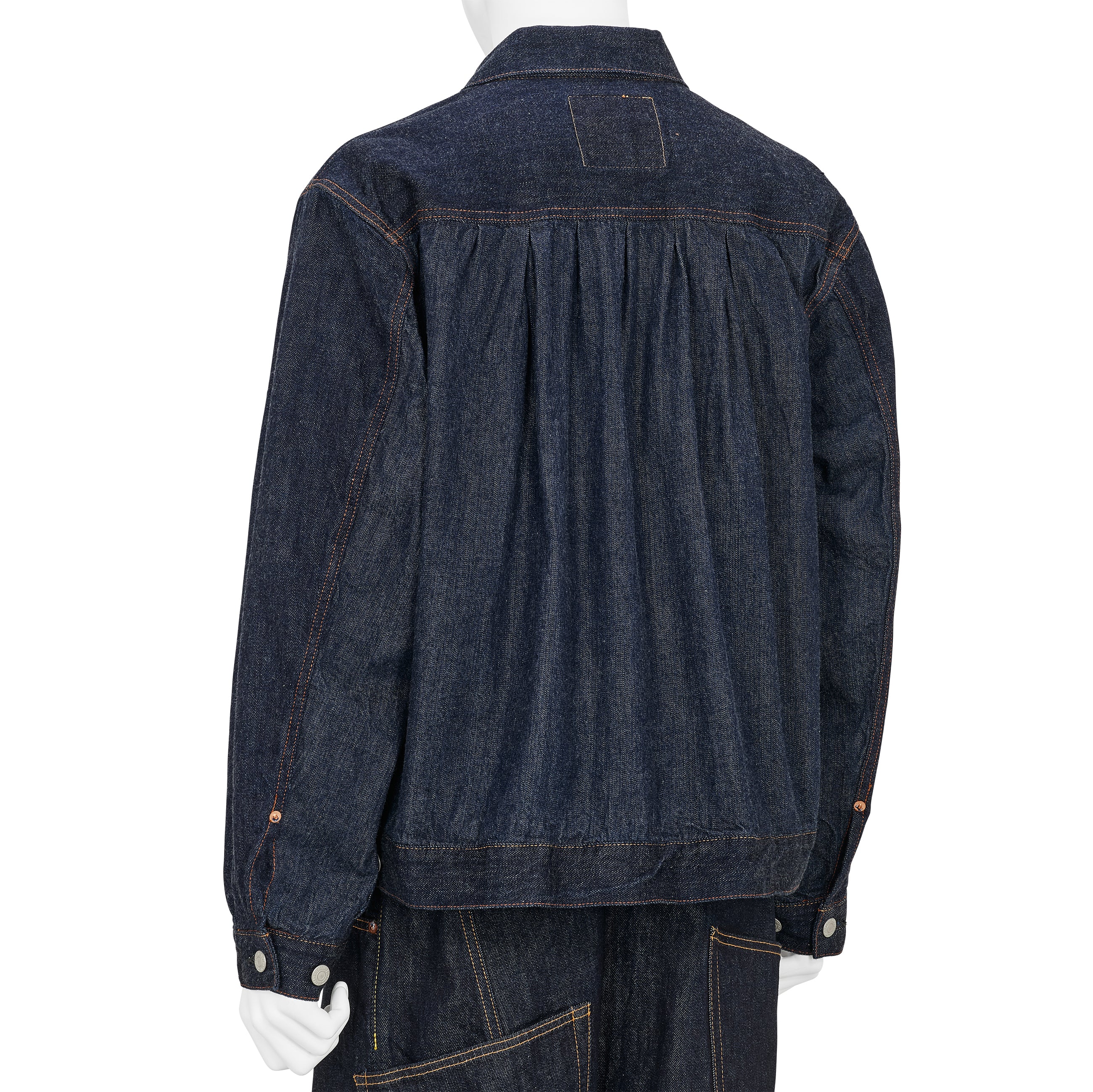 FULLCOUNT COLLABORATION WATTEAU PLEATS 2ND JACKET INDIGO - FUMITO