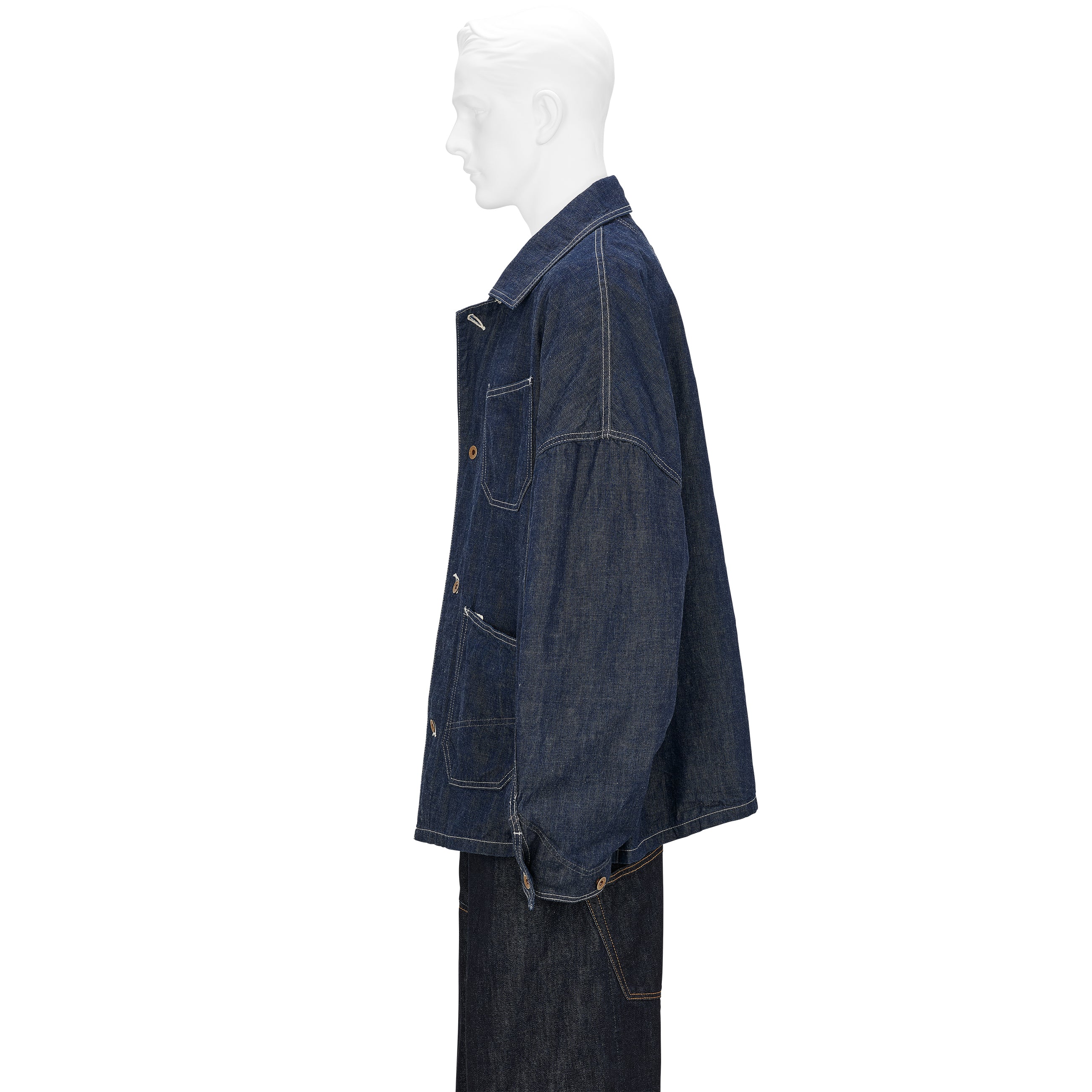 FULLCOUNT COLLABORATION GRAFFITI CHORE JACKET INDIGO
