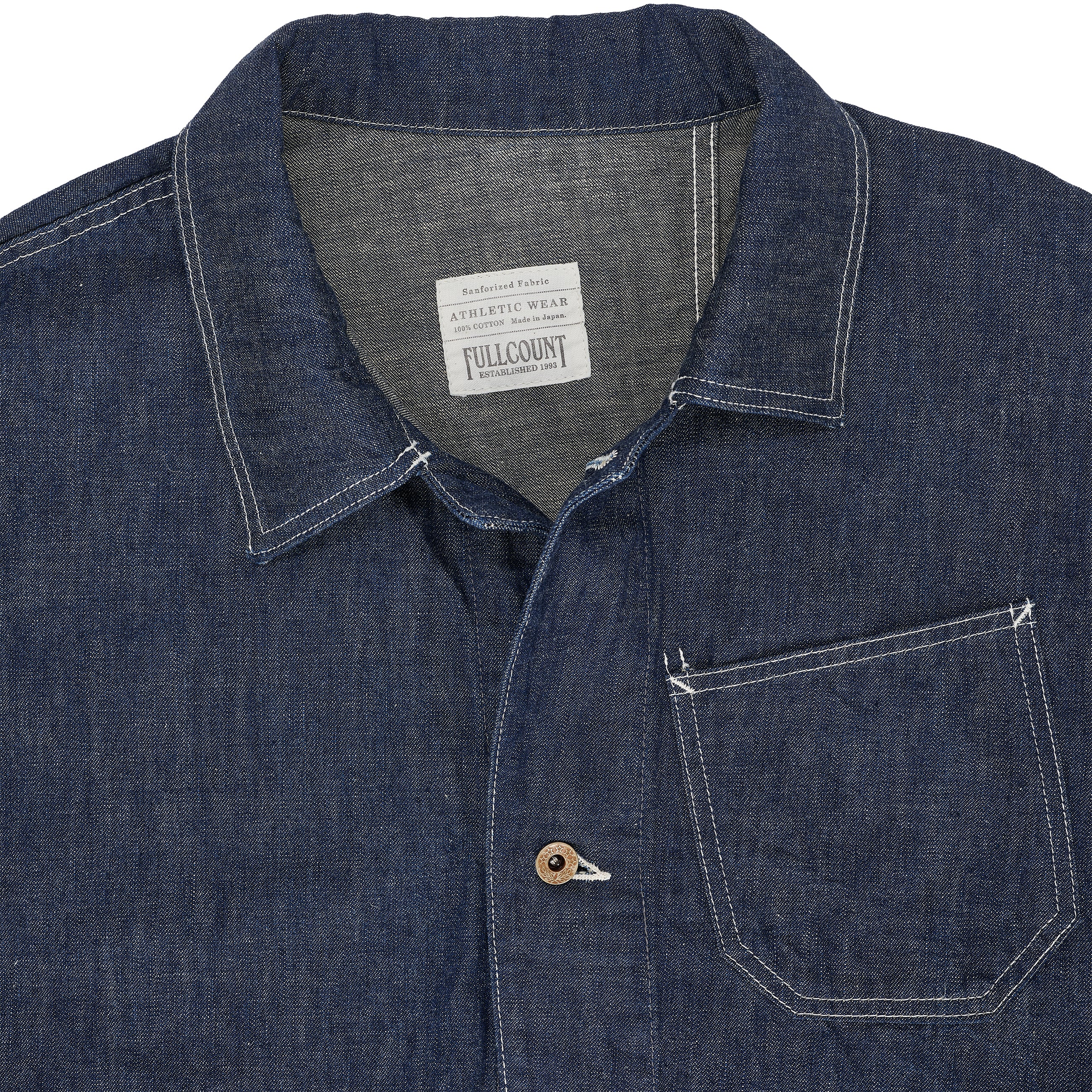 FULLCOUNT COLLABORATION GRAFFITI CHORE JACKET INDIGO