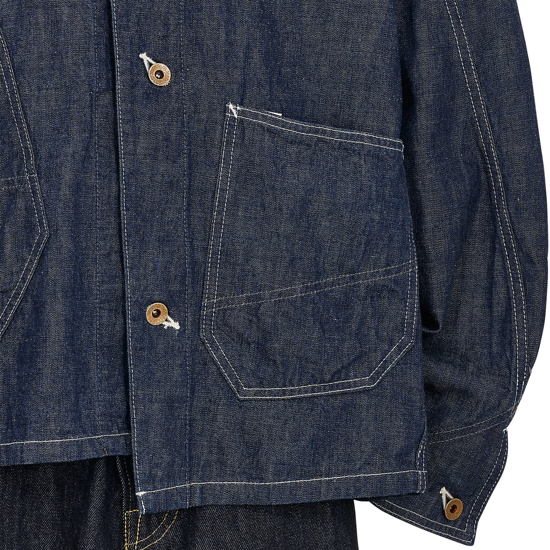 FULLCOUNT COLLABORATION GRAFFITI CHORE JACKET INDIGO