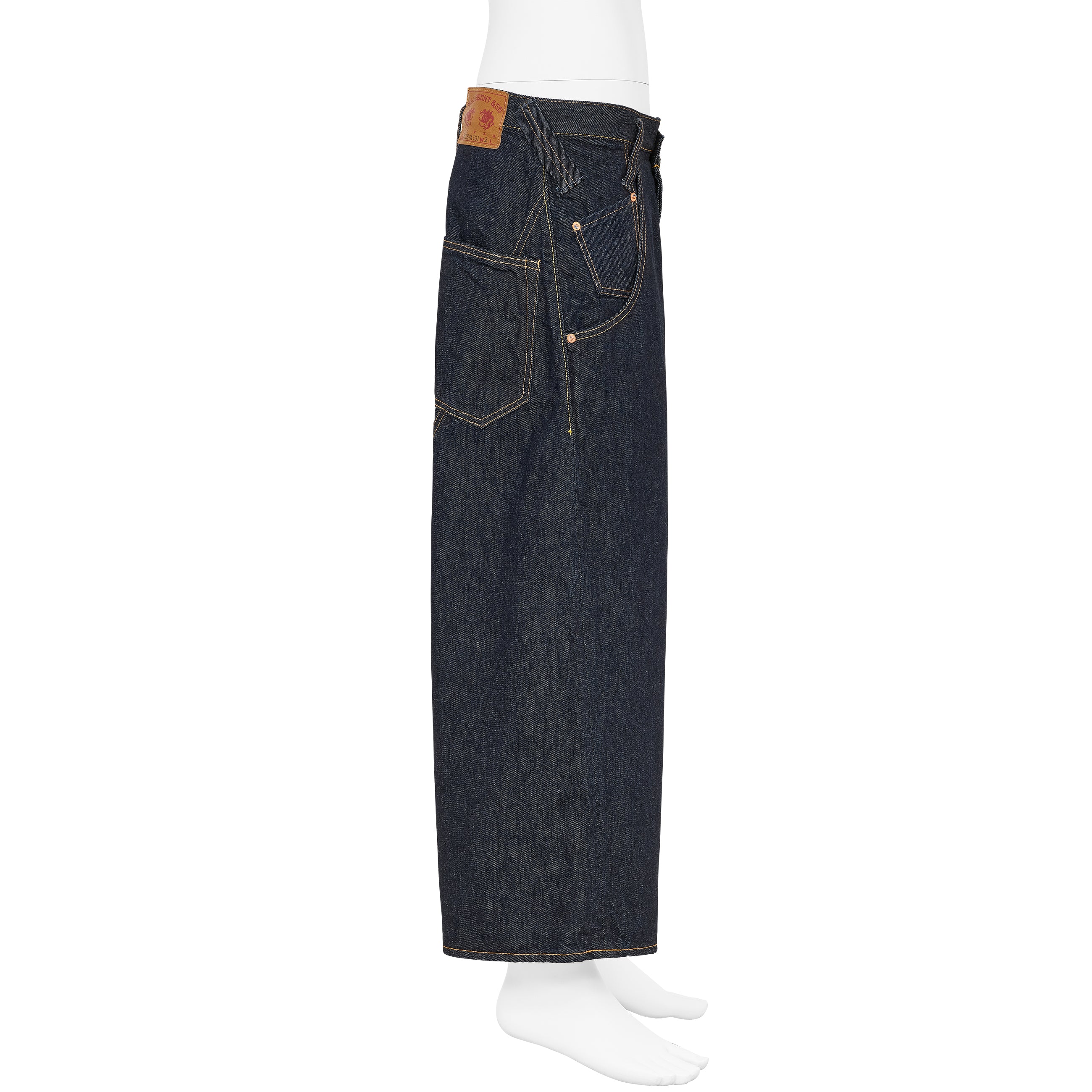FULLCOUNT COLLABORATION GRAFFITI 5P SARROUEL DENIM INDIGO