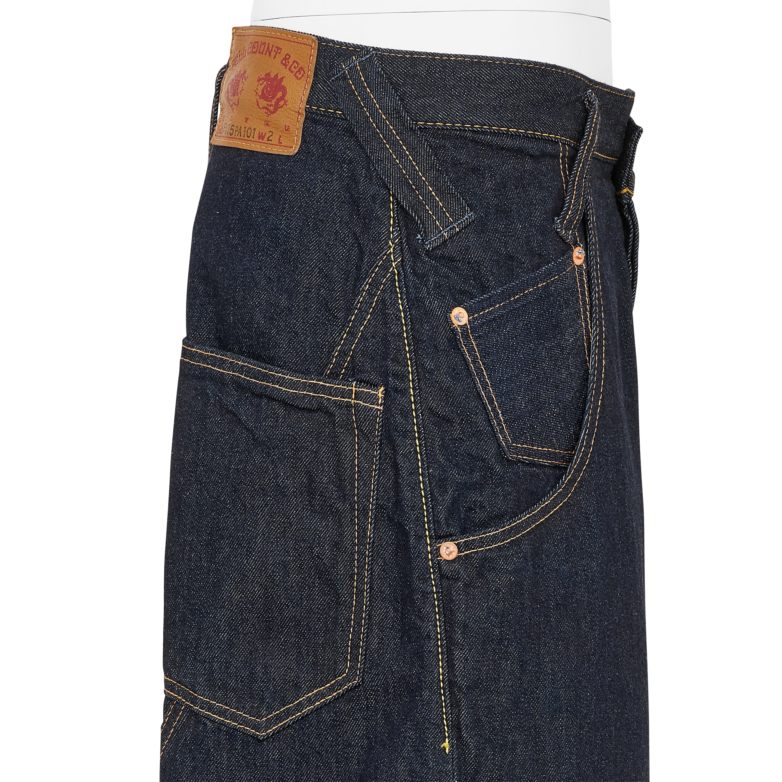 FULLCOUNT COLLABORATION GRAFFITI 5P SARROUEL DENIM INDIGO